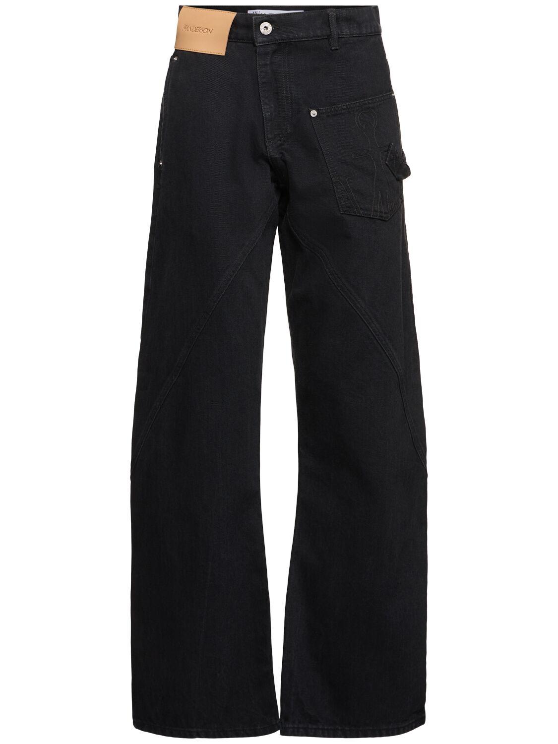 JW ANDERSON Twisted Midrise Workwear Boyfriend Jeans