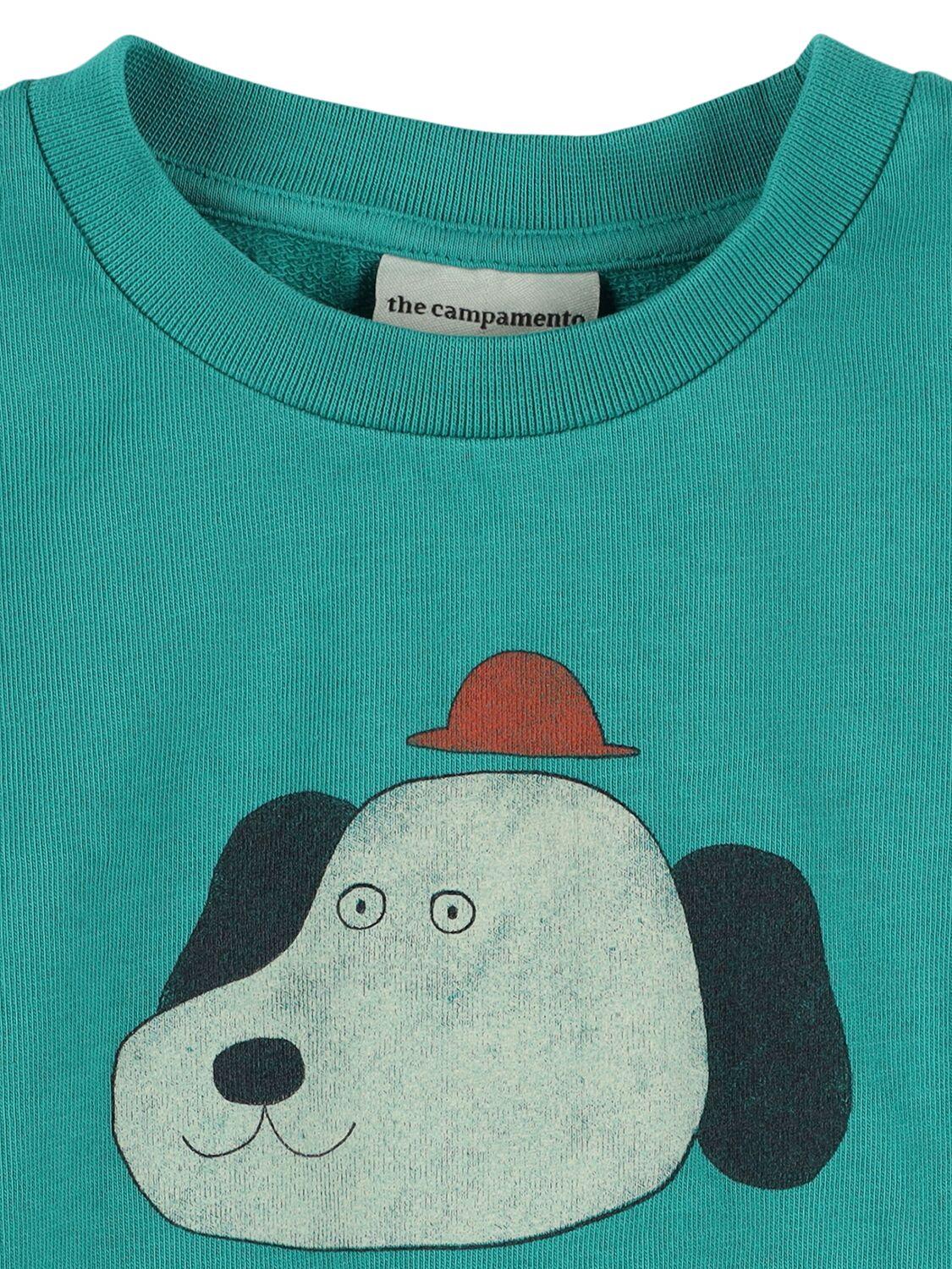THE CAMPAMENTO Printed Cotton Sweatshirt