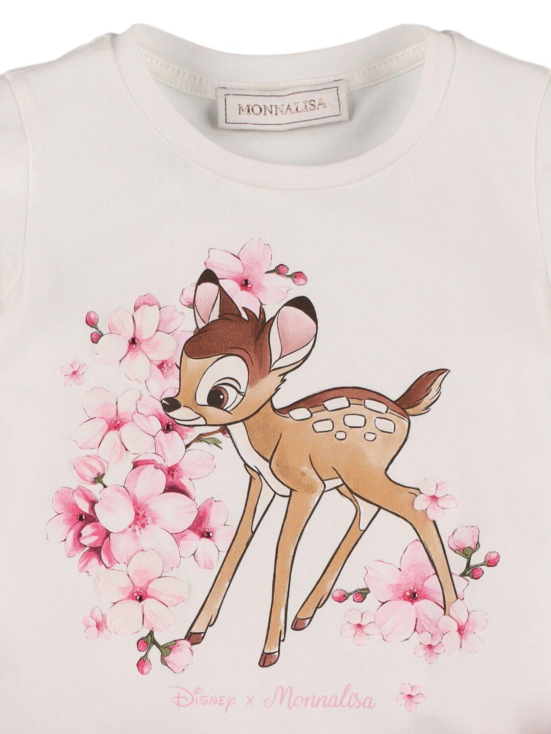 MONNALISA Printed Cotton Blend Jersey Dress