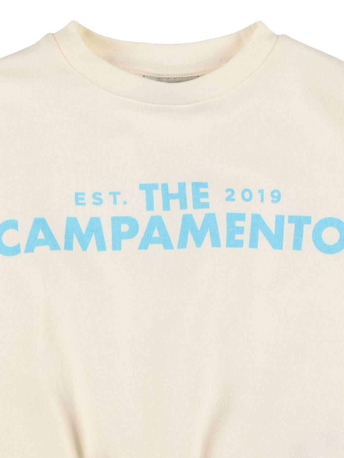 THE CAMPAMENTO Printed Cotton Sweatshirt