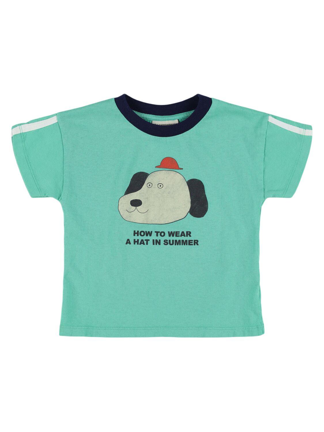 THE CAMPAMENTO Printed Cotton Jersey T-shirt