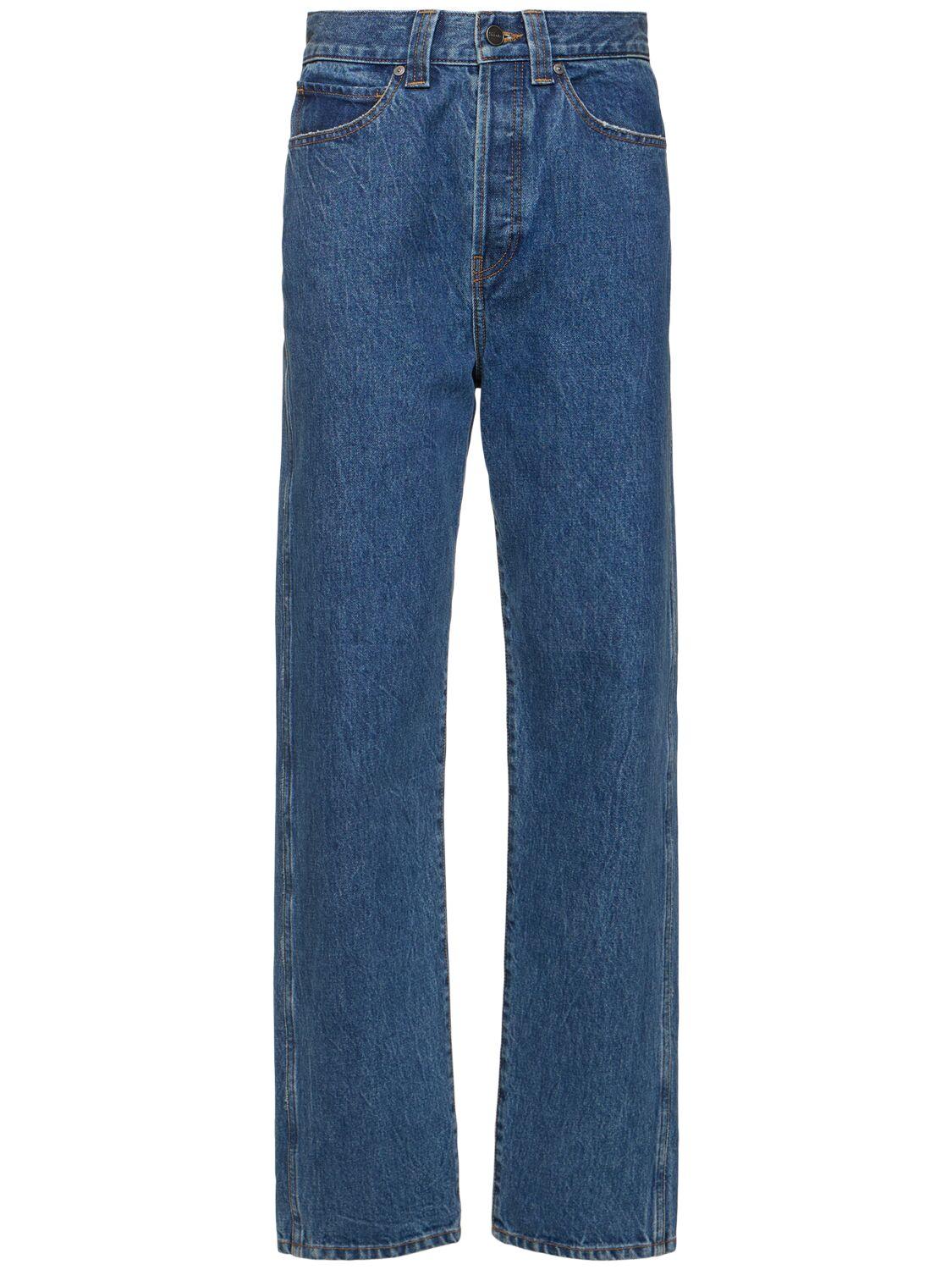 KHAITE Corben High Rise Straight Jeans