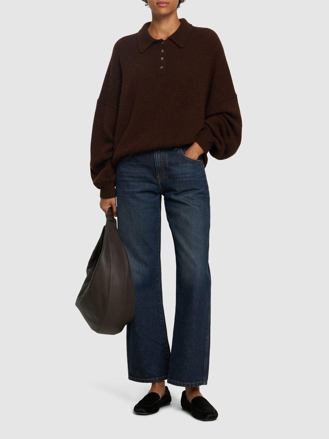KHAITE Kerrie Mid Rise Straight Jeans