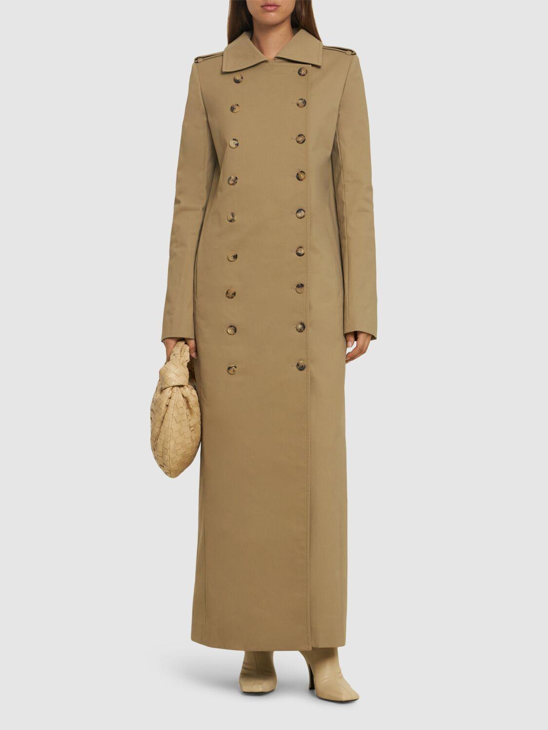 KHAITE Mallory Cotton Blend Long Coat
