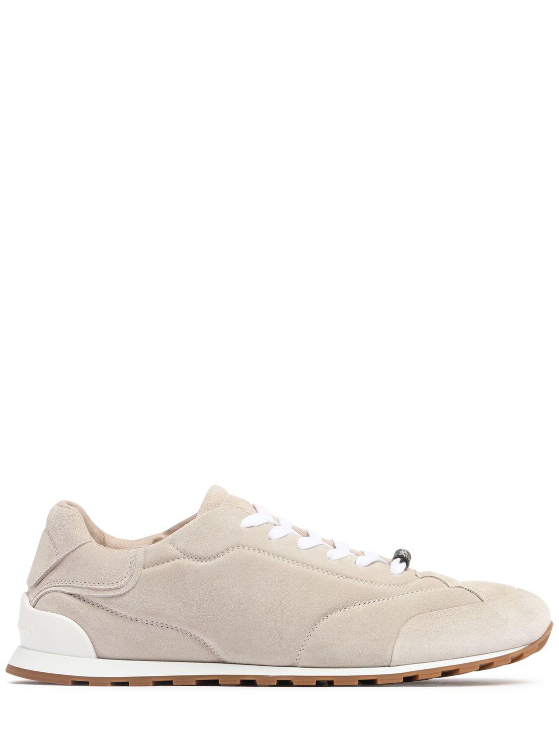 BRUNELLO CUCINELLI Suede Low Top Sneakers