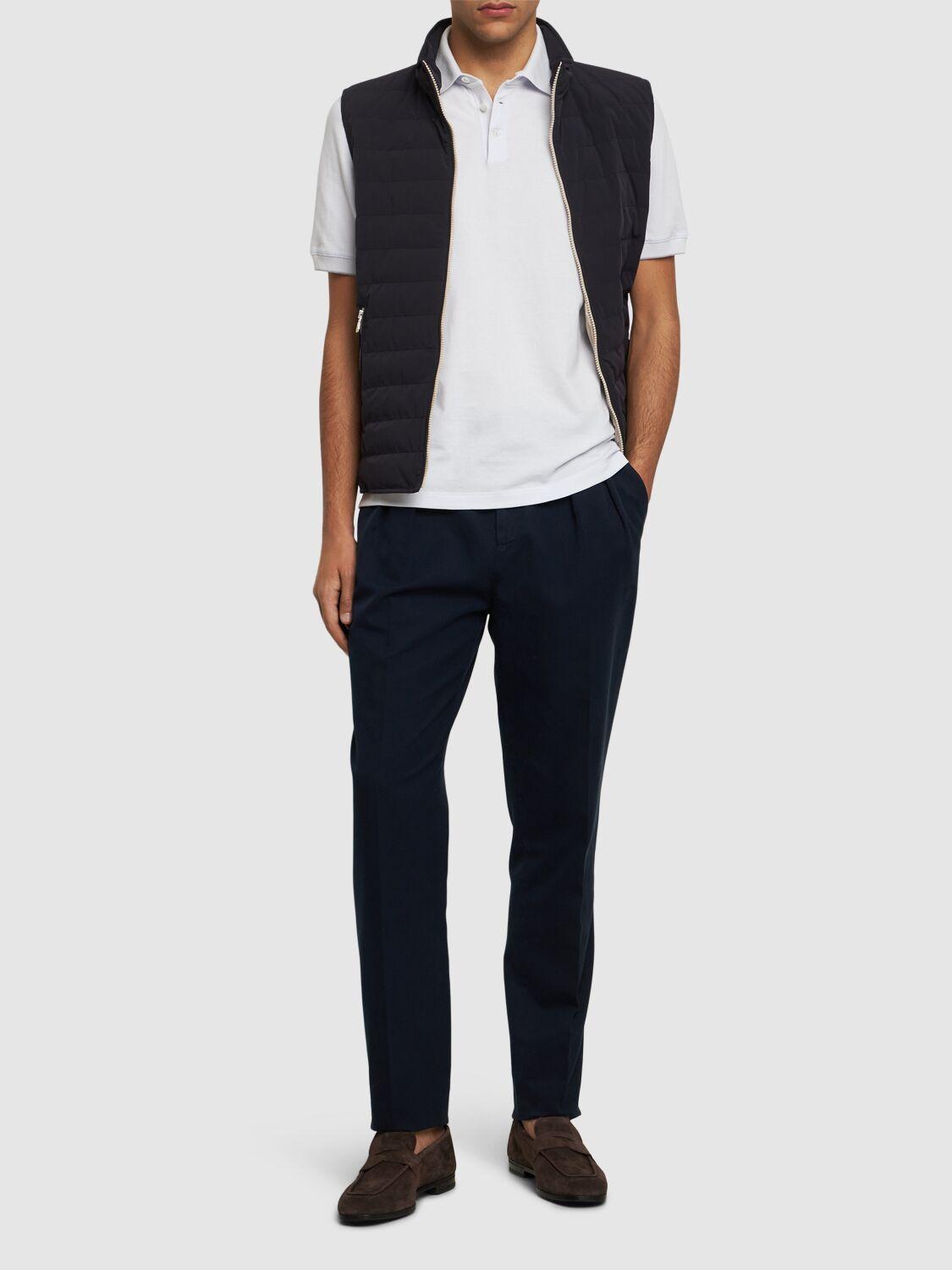 BRUNELLO CUCINELLI Cotton Piquet Logo Polo