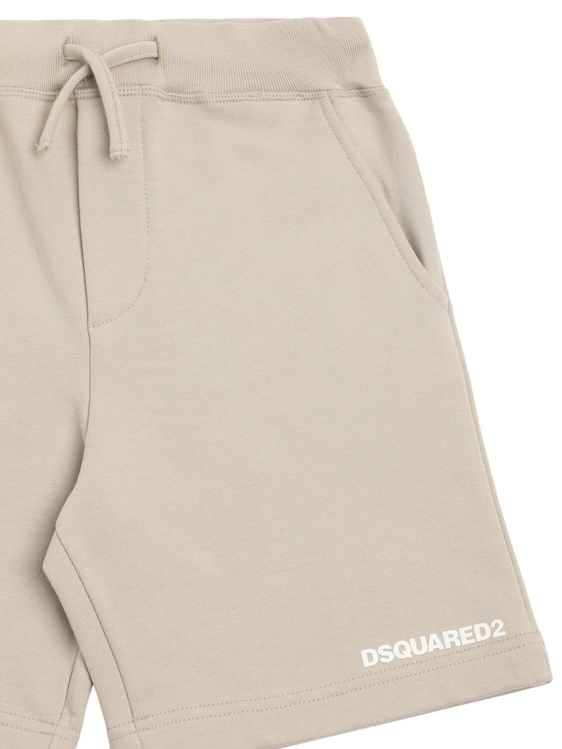 DSQUARED2 Printed Cotton Sweat Shorts