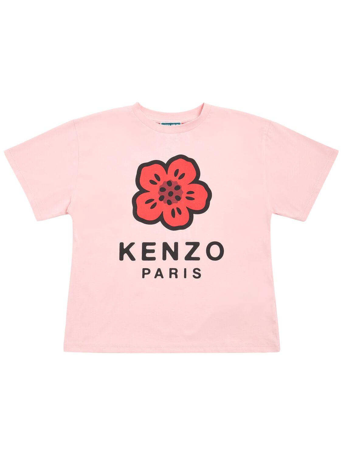 KENZO KIDS Printed Cotton Jersey T-shirt