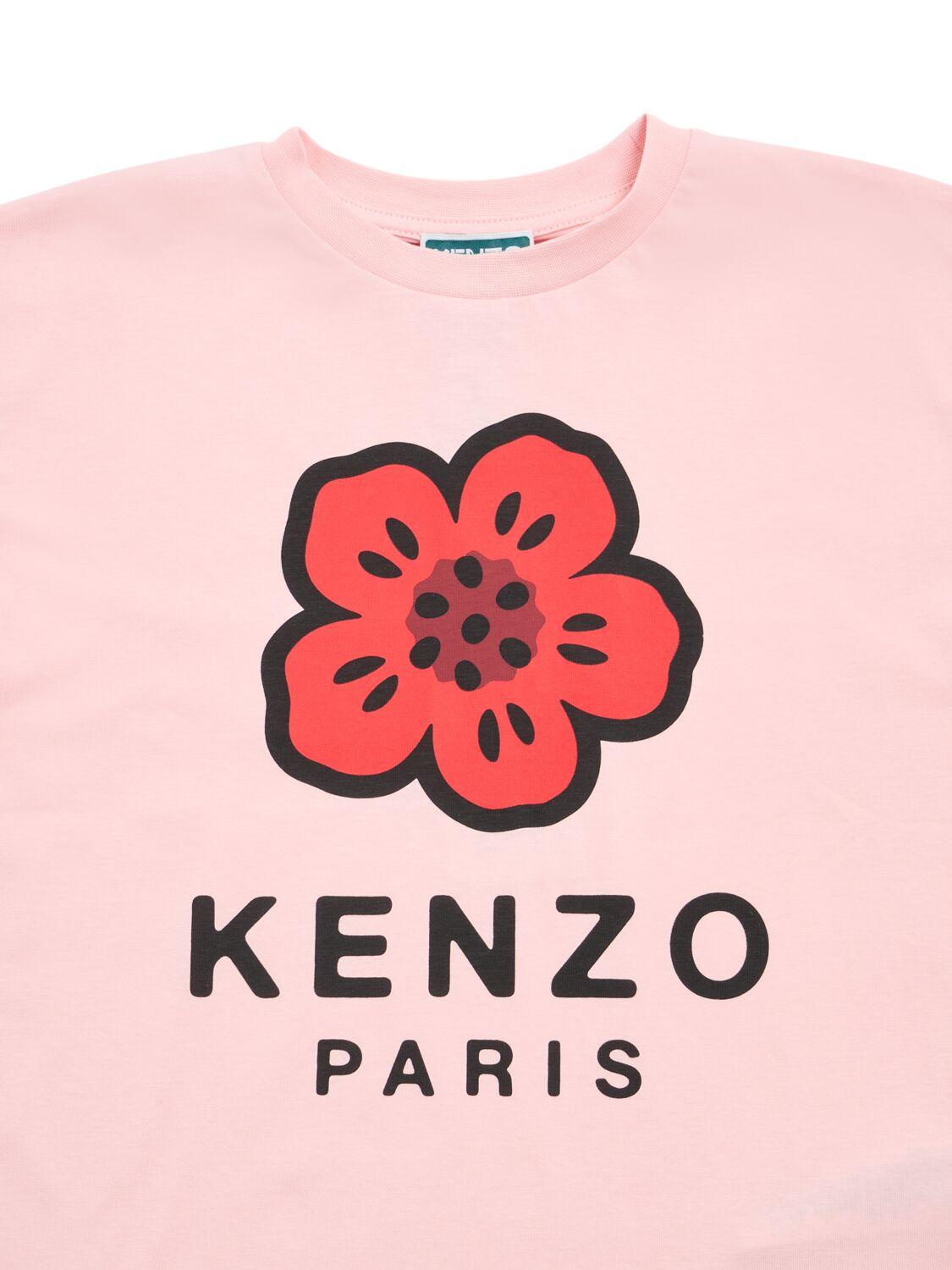 KENZO KIDS Printed Cotton Jersey T-shirt
