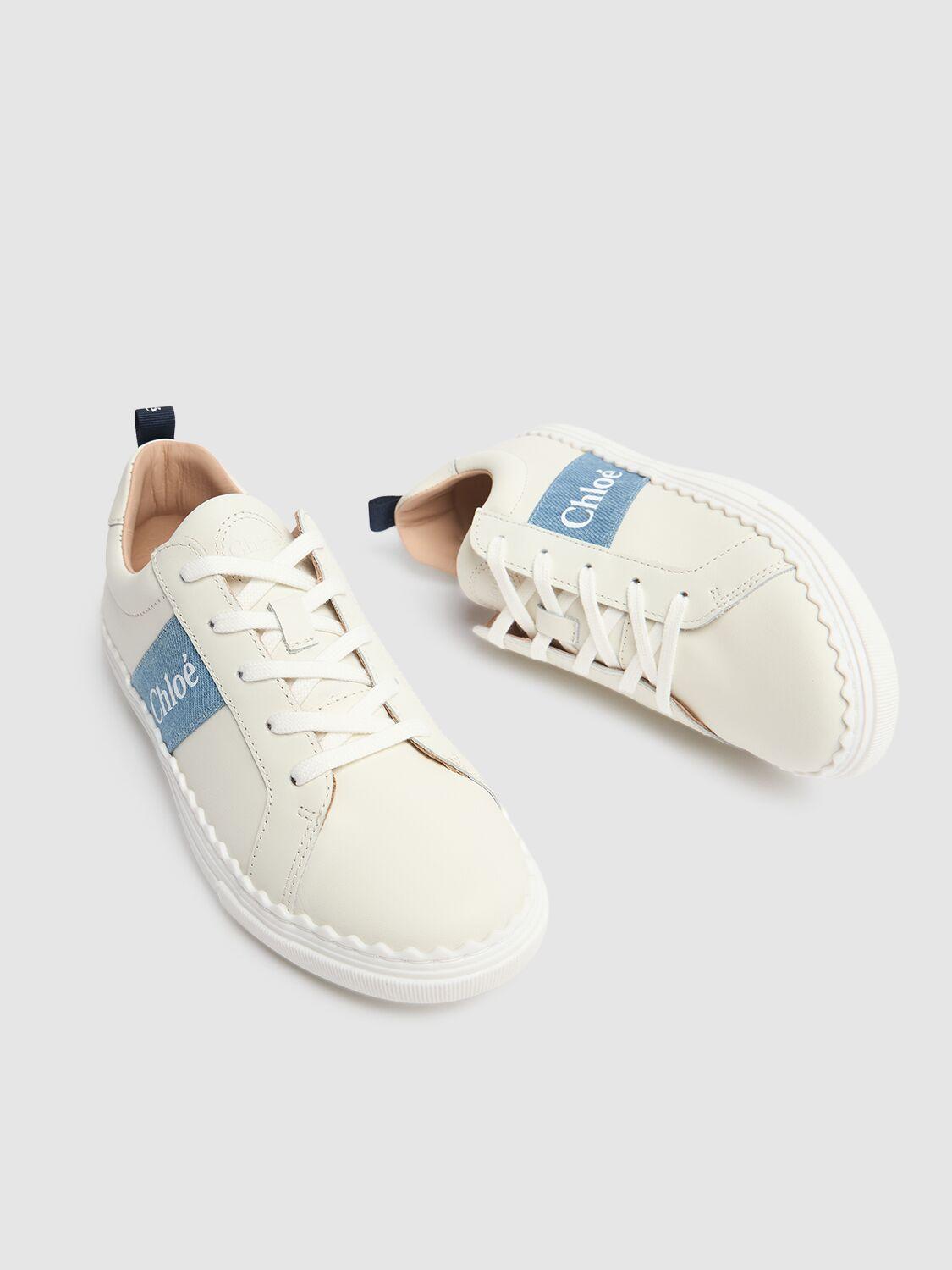 CHLOÉ Leather Sneakers with Logo