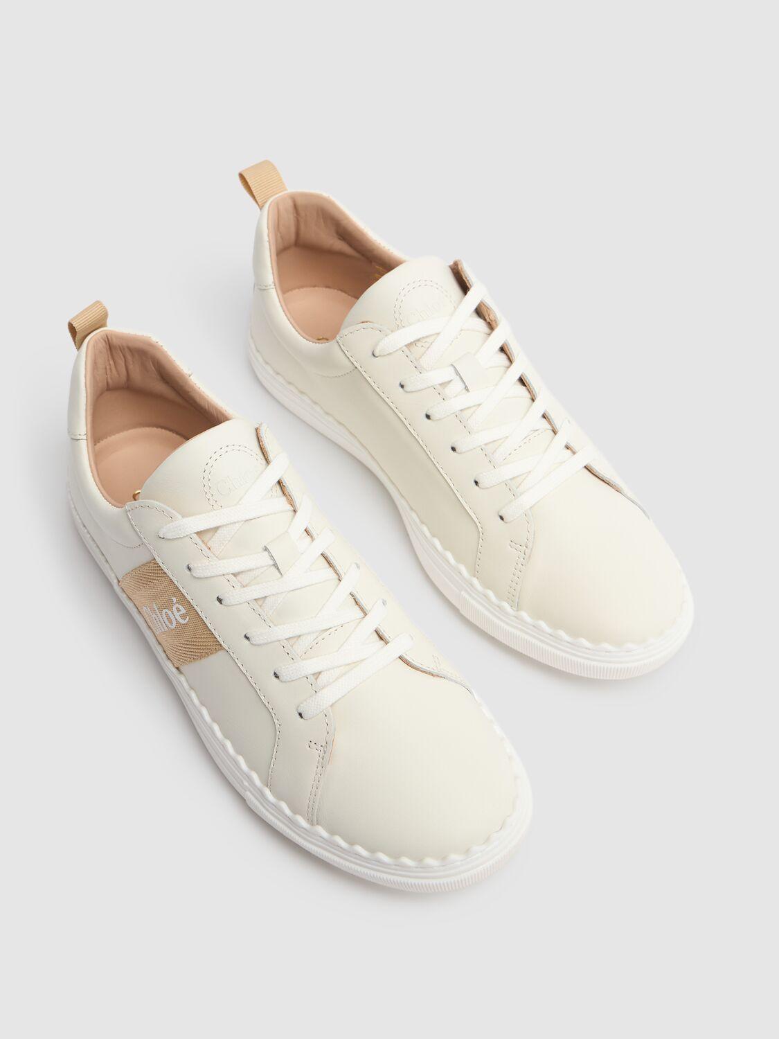 CHLOÉ Leather Sneakers with Logo