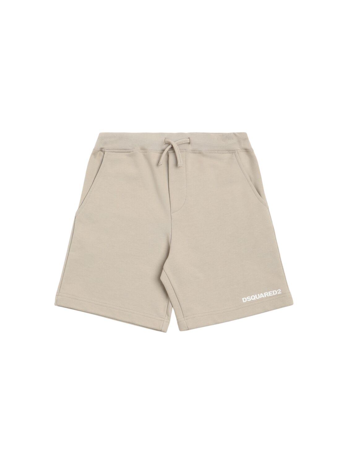 DSQUARED2 Printed Cotton Sweat Shorts