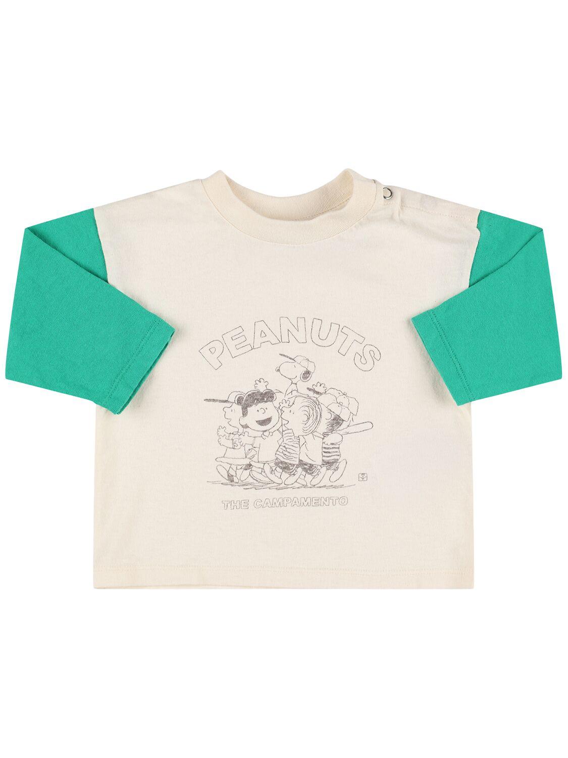THE CAMPAMENTO Printed Cotton Jersey T-shirt