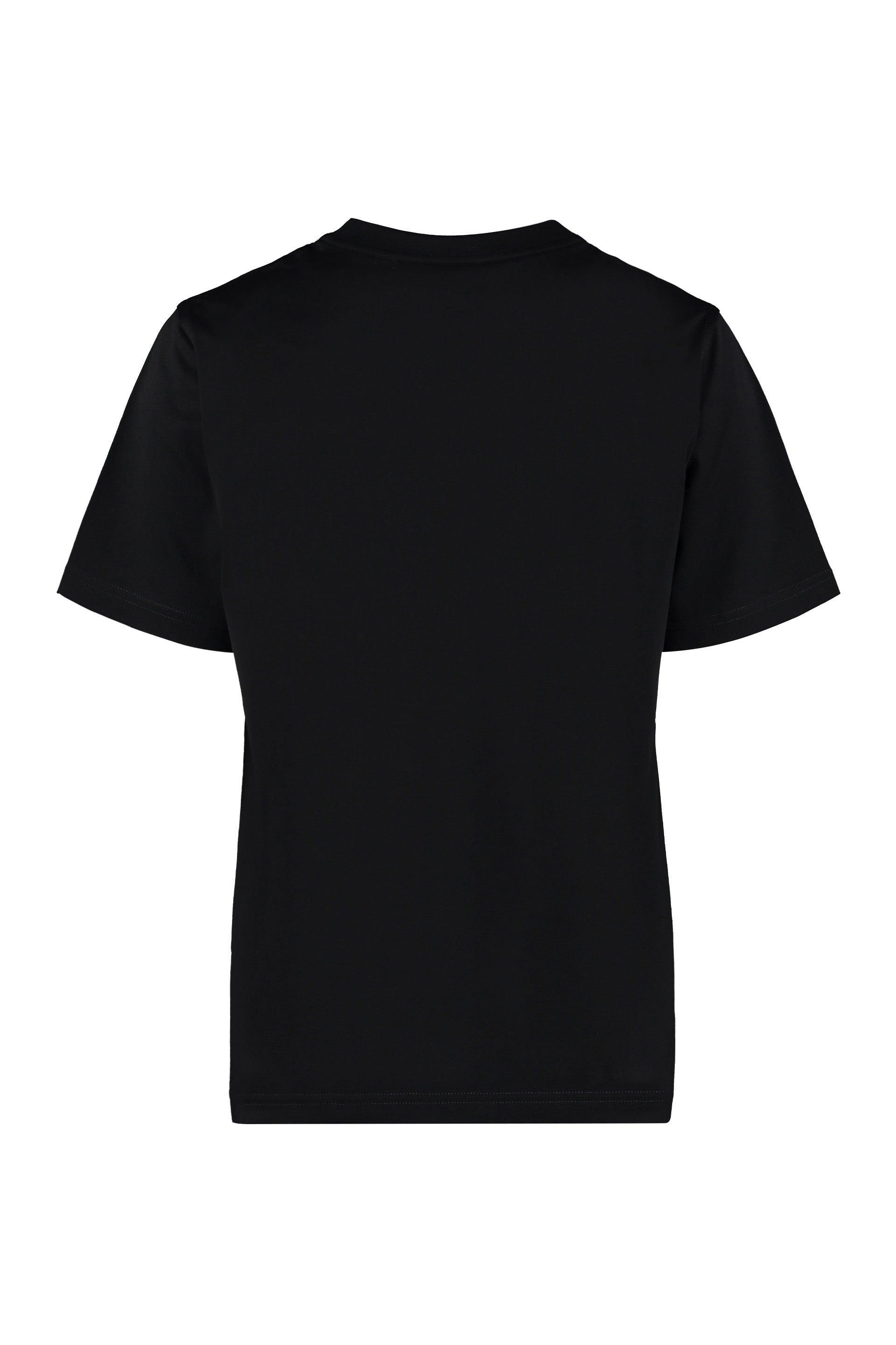 Burberry Women's Logo Cotton T-Shirt in Black