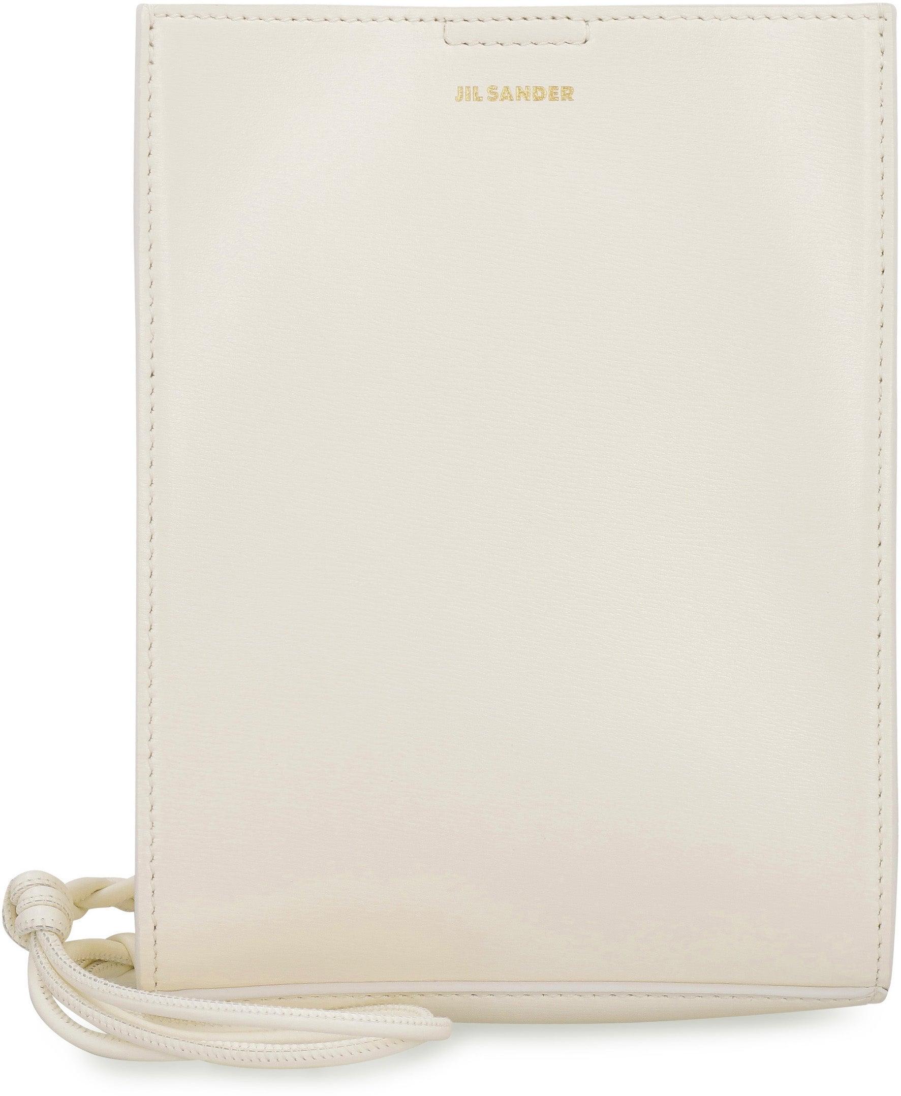 Jil Sander Women&apos;s Tangle Leather Crossbody Bag and Ivory Leather Small Tangle Shoulder Bag