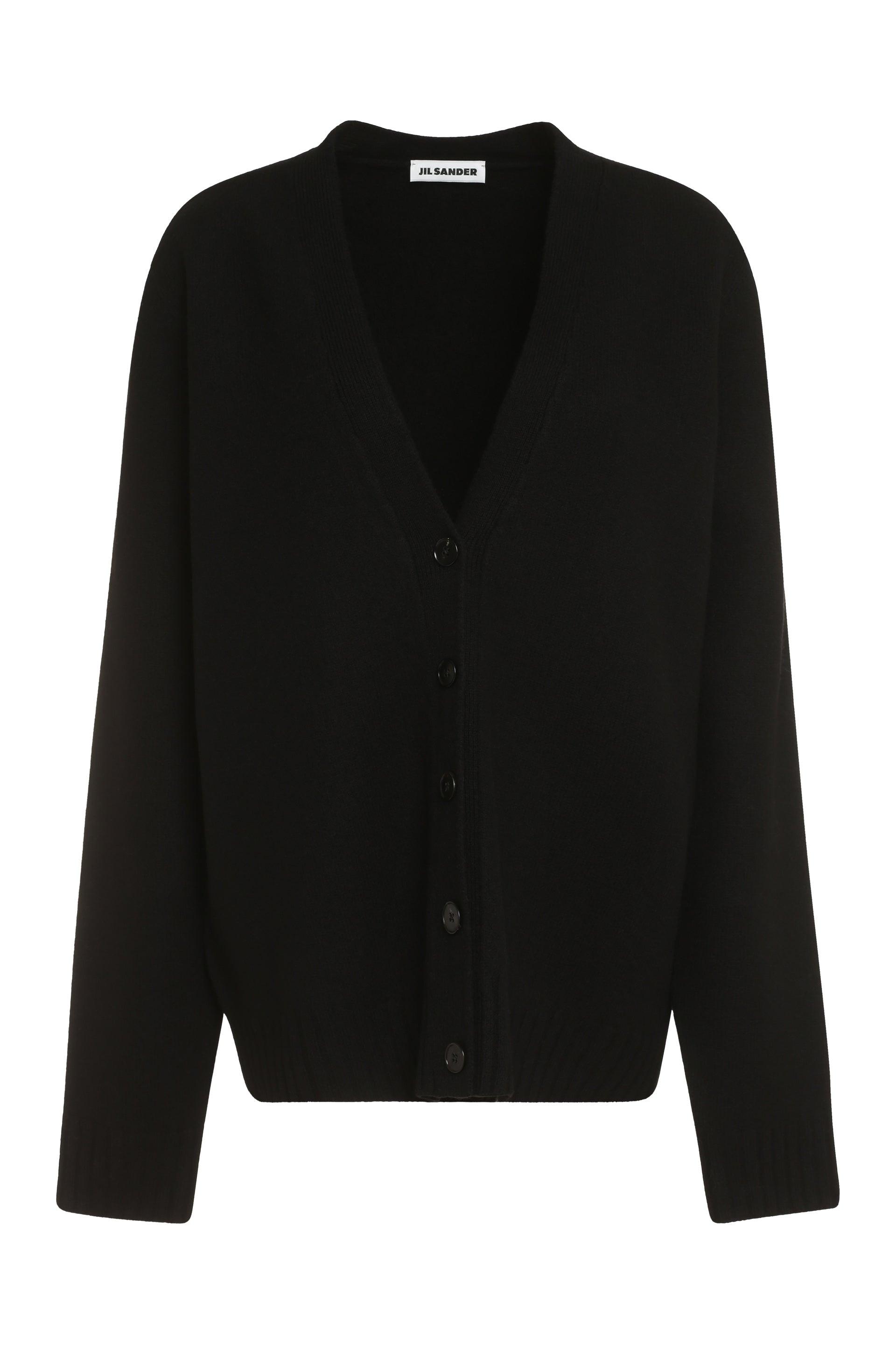 Jil Sander Women's Wool Cardigan in Black