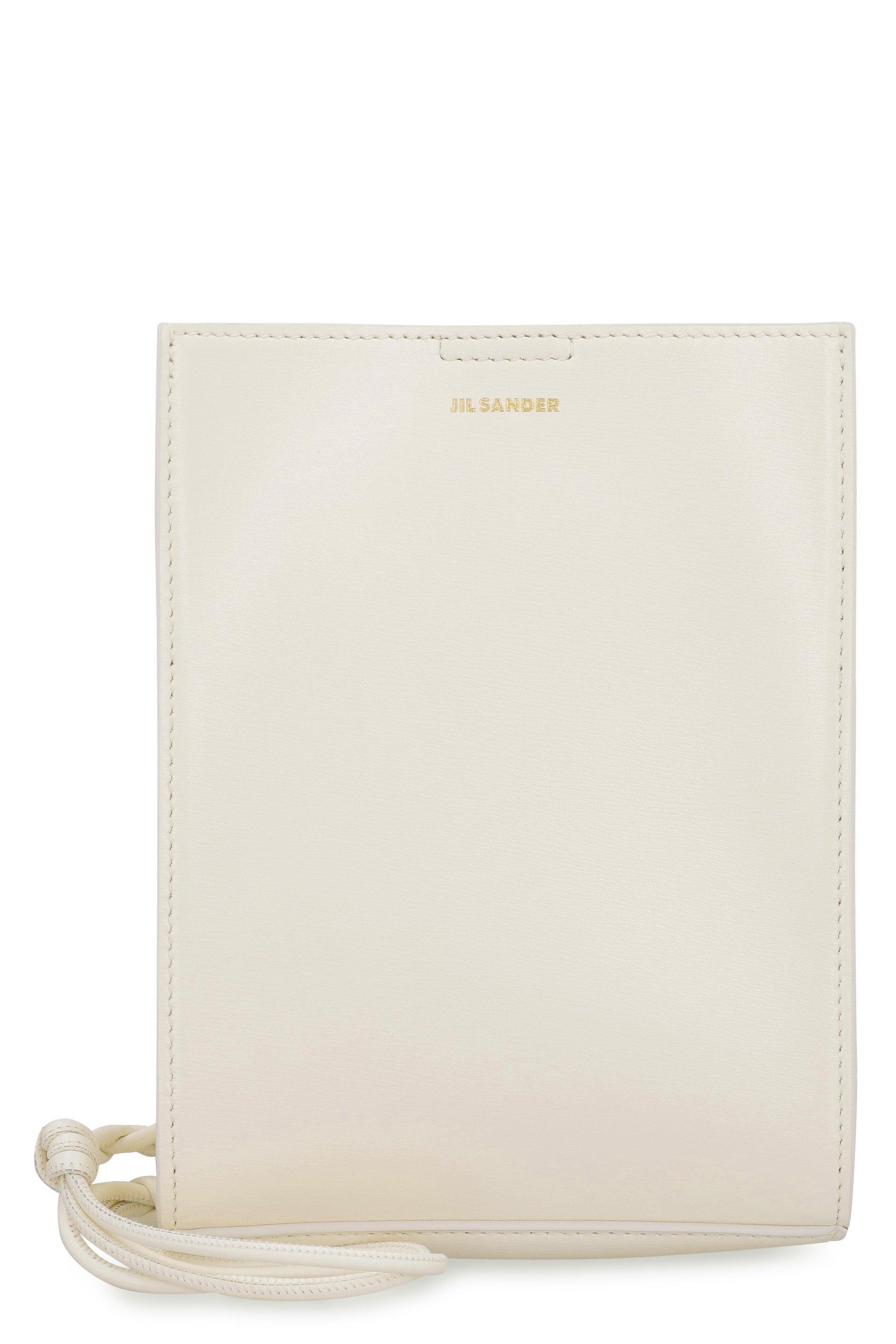 Jil Sander Women&apos;s Tangle Leather Crossbody Bag and Ivory Leather Small Tangle Shoulder Bag