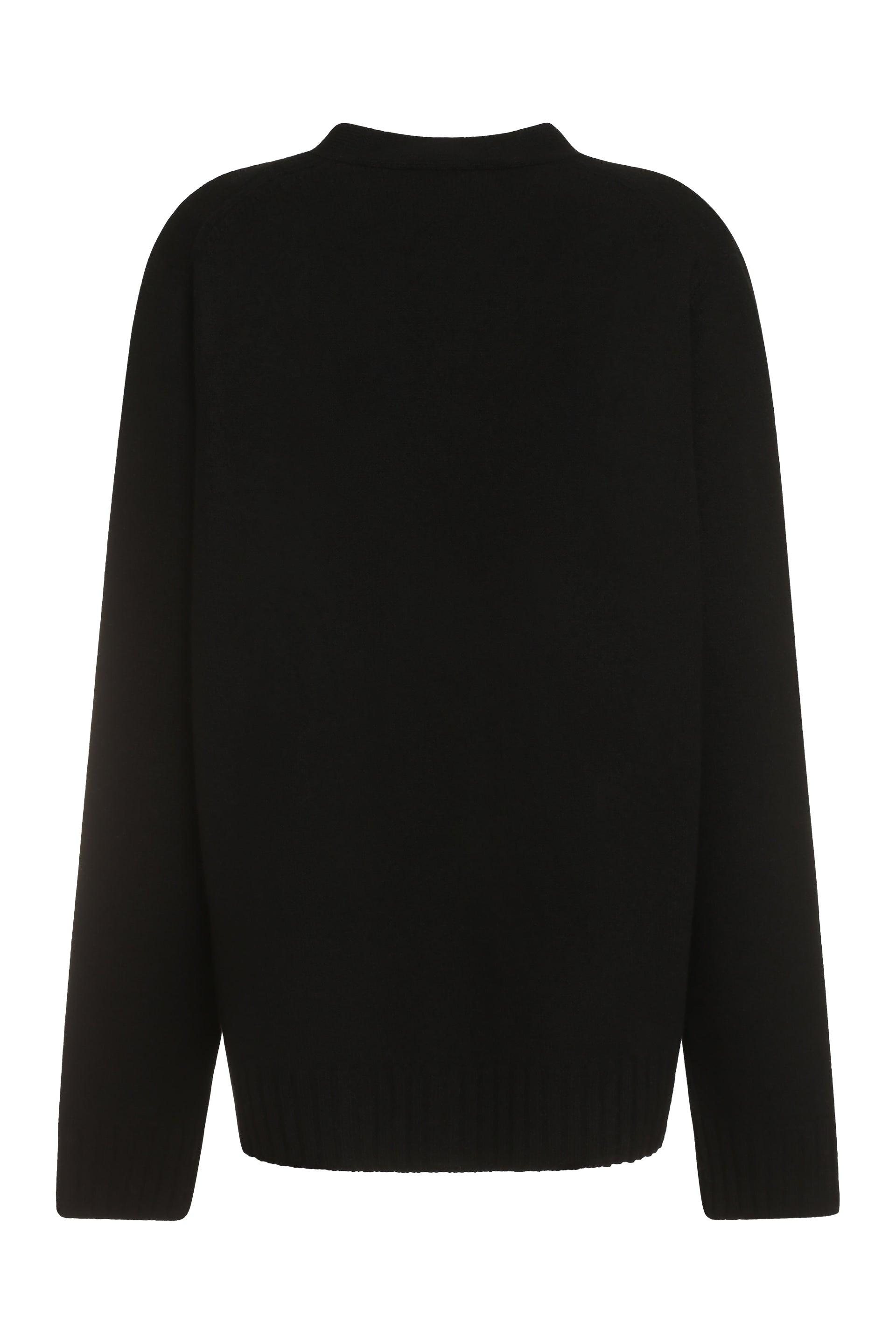 Jil Sander Women's Wool Cardigan in Black