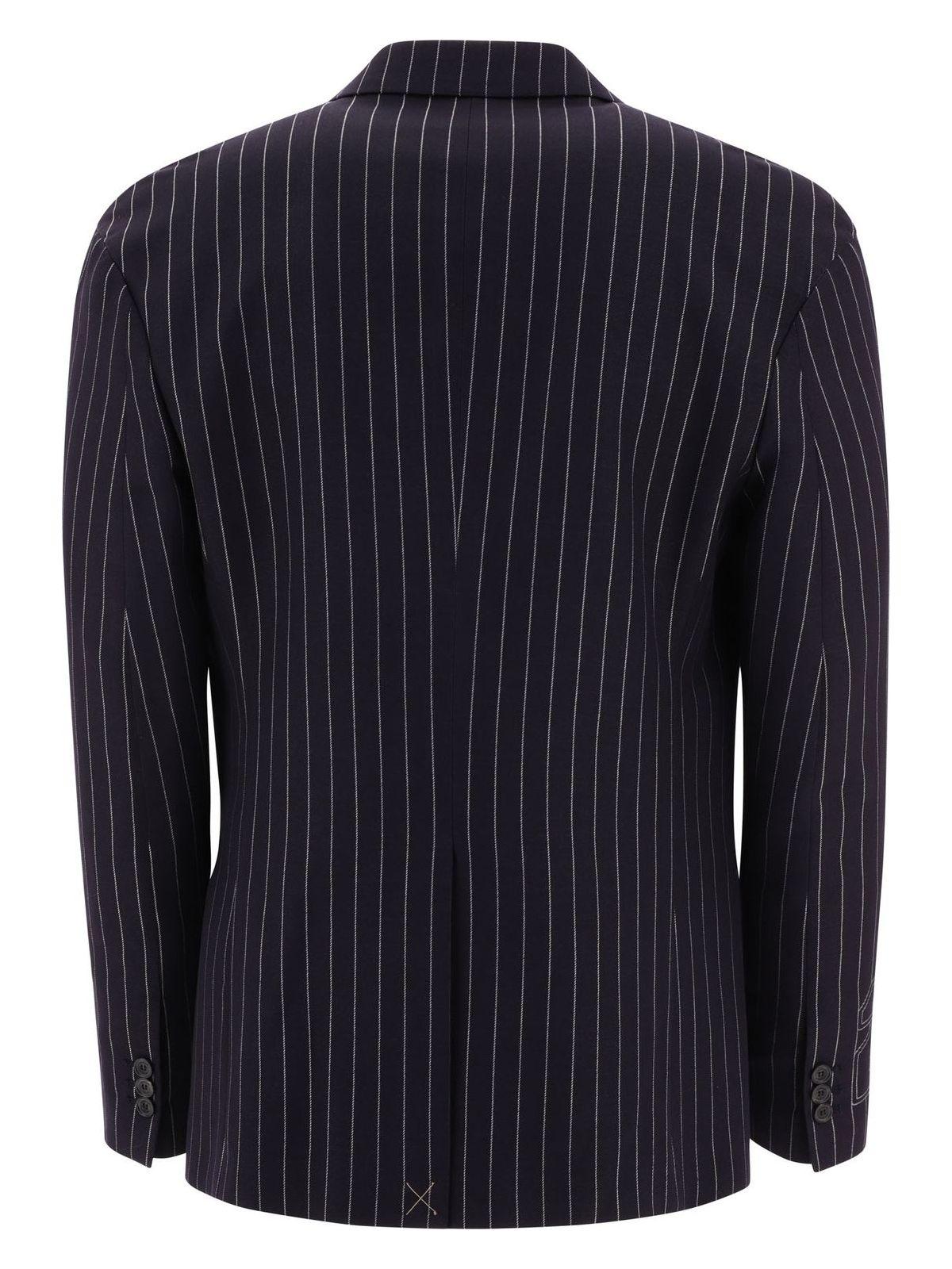 Off-White Pinstriped Blazer