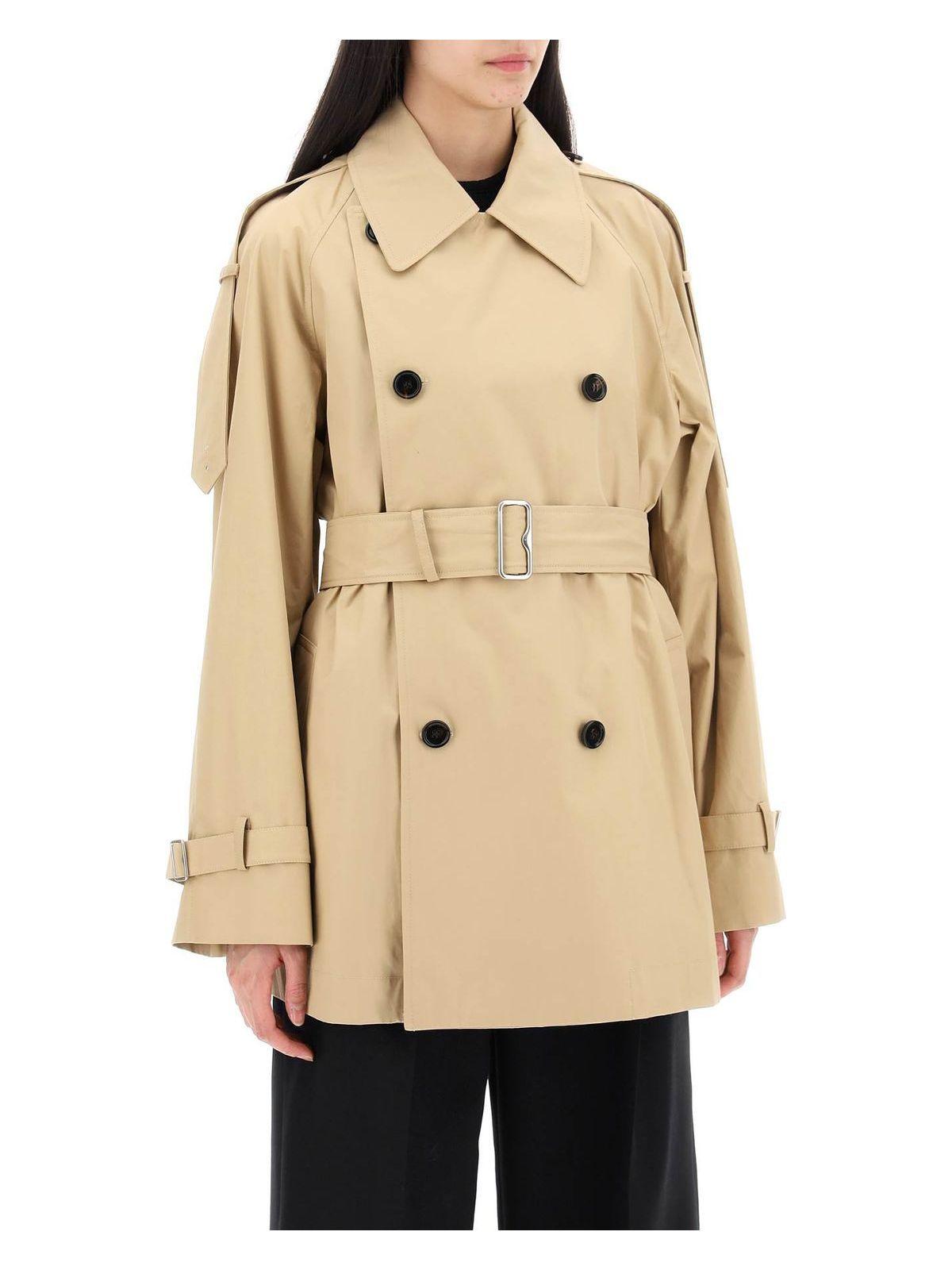 Burberry Women's Cotton Trench Coat in Beige