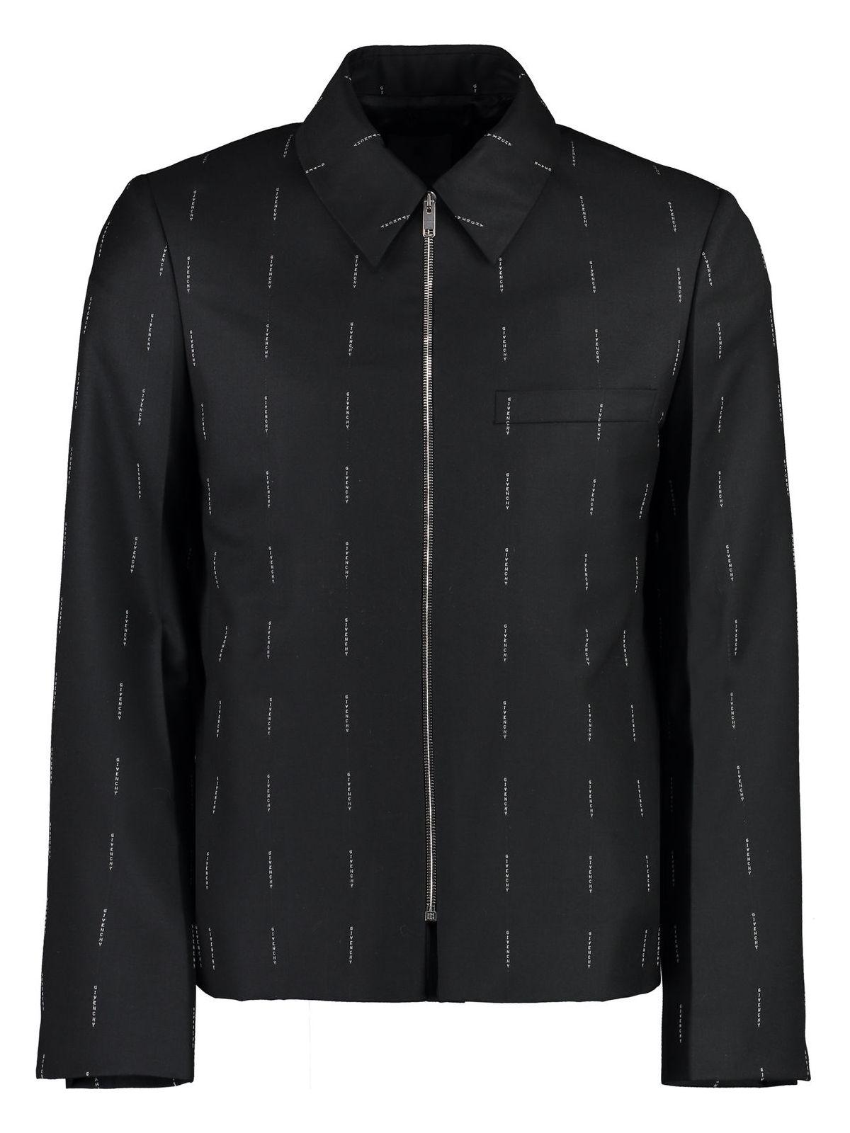 Givenchy Men's Wool Zipped Jacket in Black