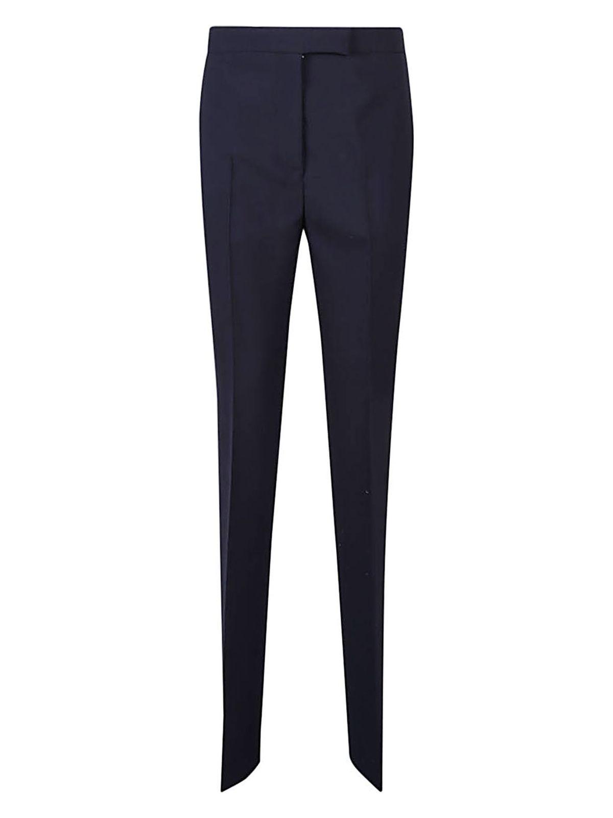 Ferragamo Women's Wool Trousers in Blue