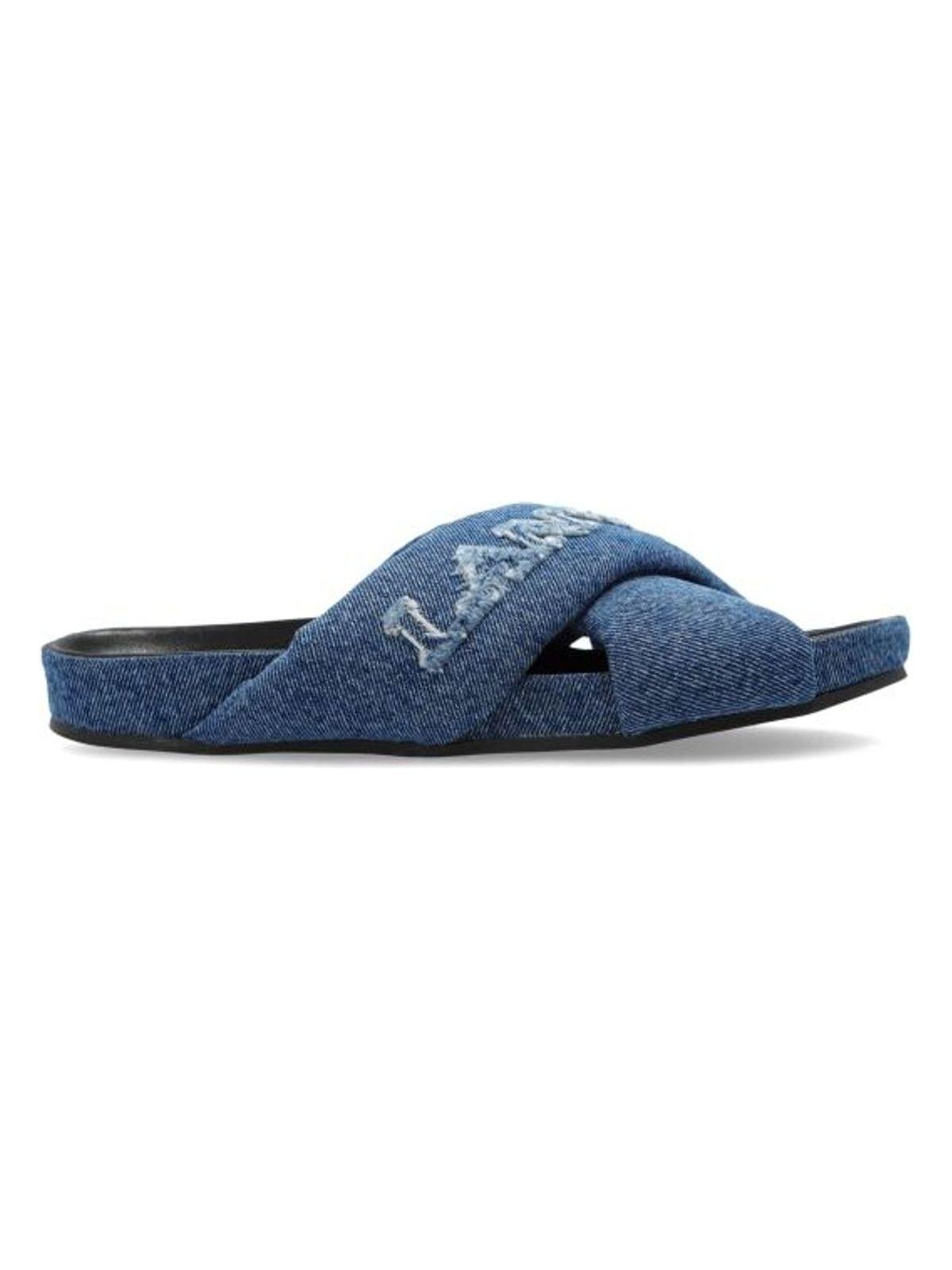 Lanvin Women's Criss Cross Sandal in Denim