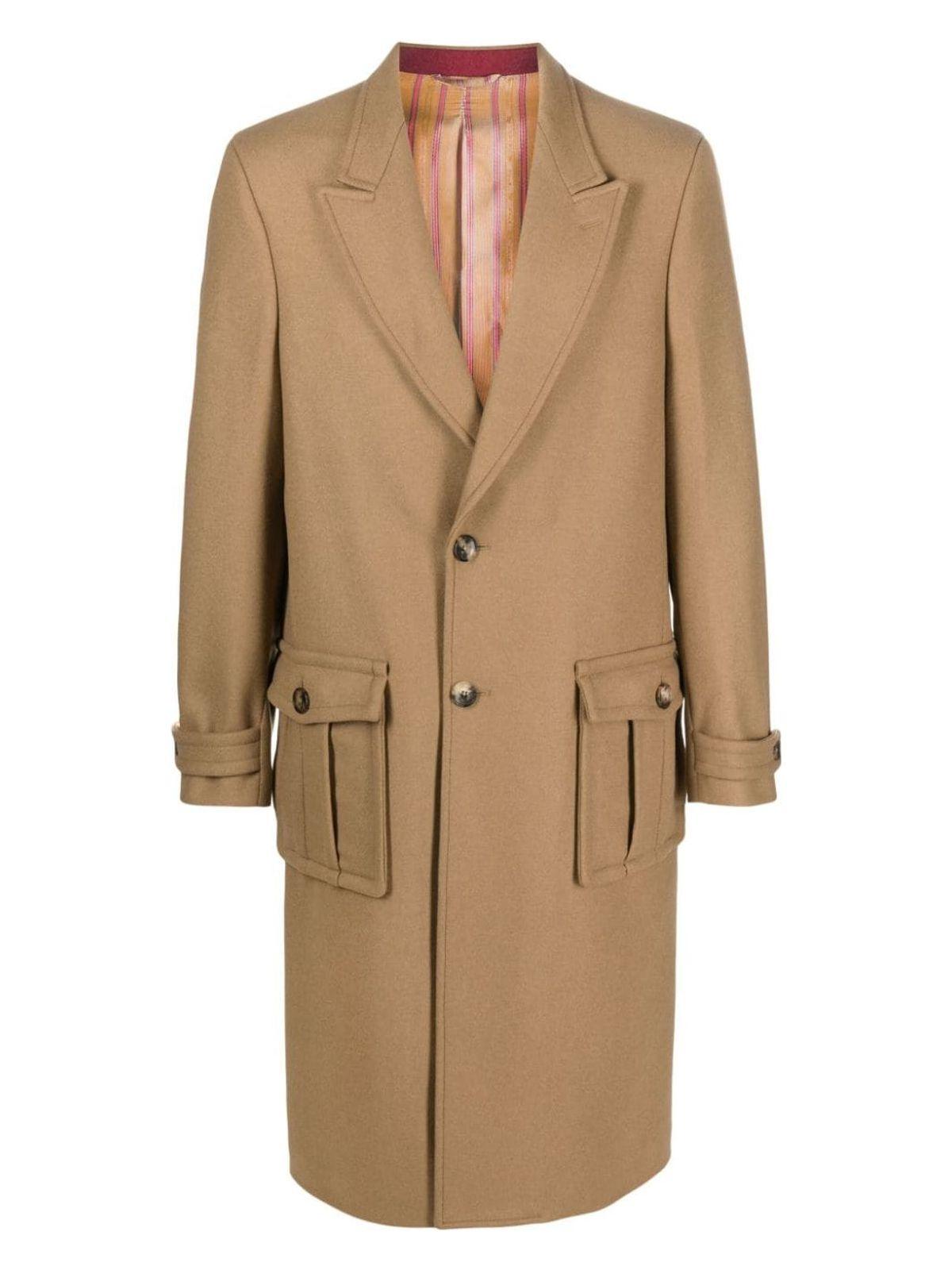 Etro Men's Wool Coat in Beige