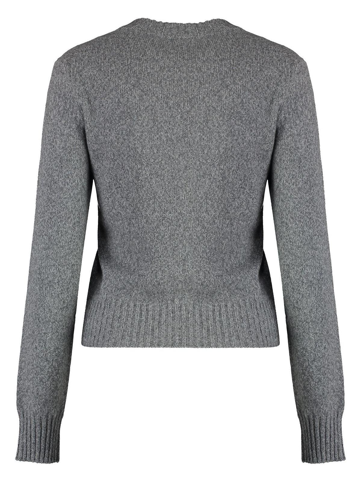 Ami Paris Women's Wool And Cashmere Sweater in Grey