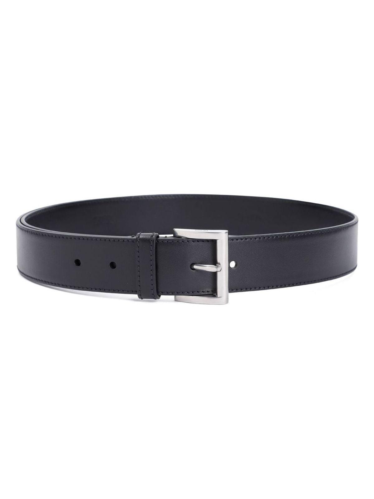 Prada Women's Leather Belt in Black