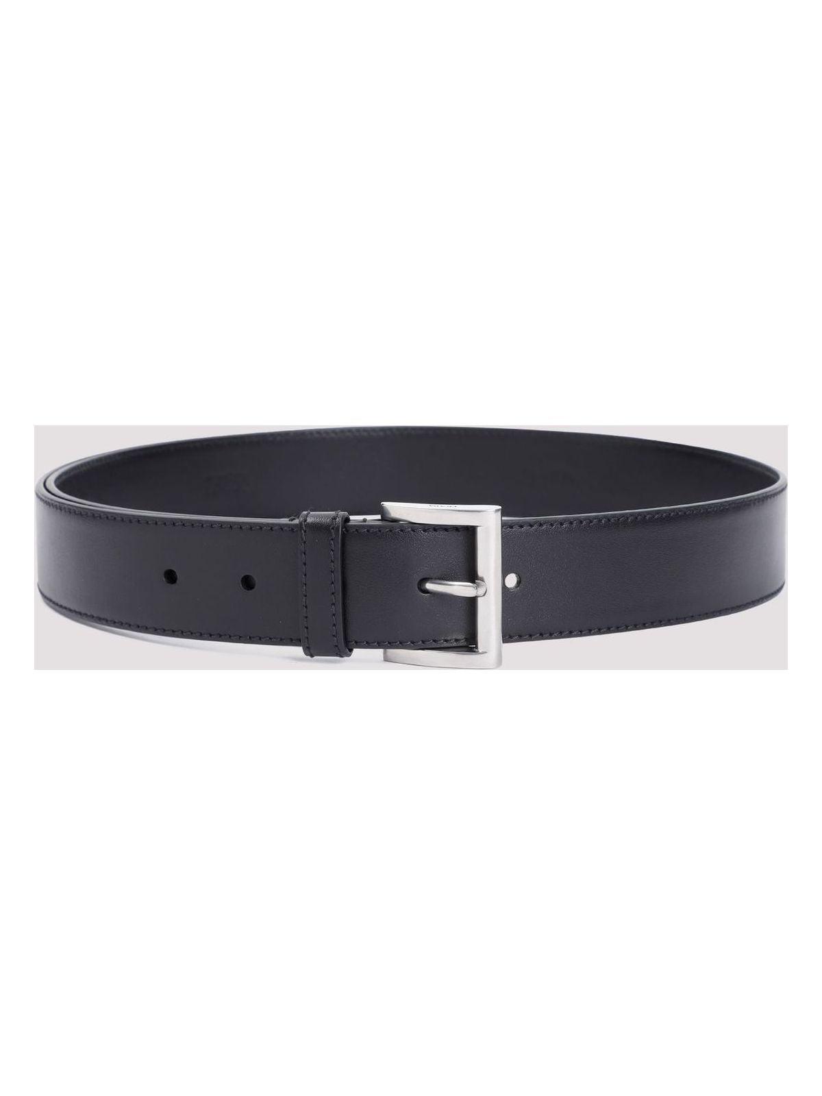Prada Women's Leather Belt in Black