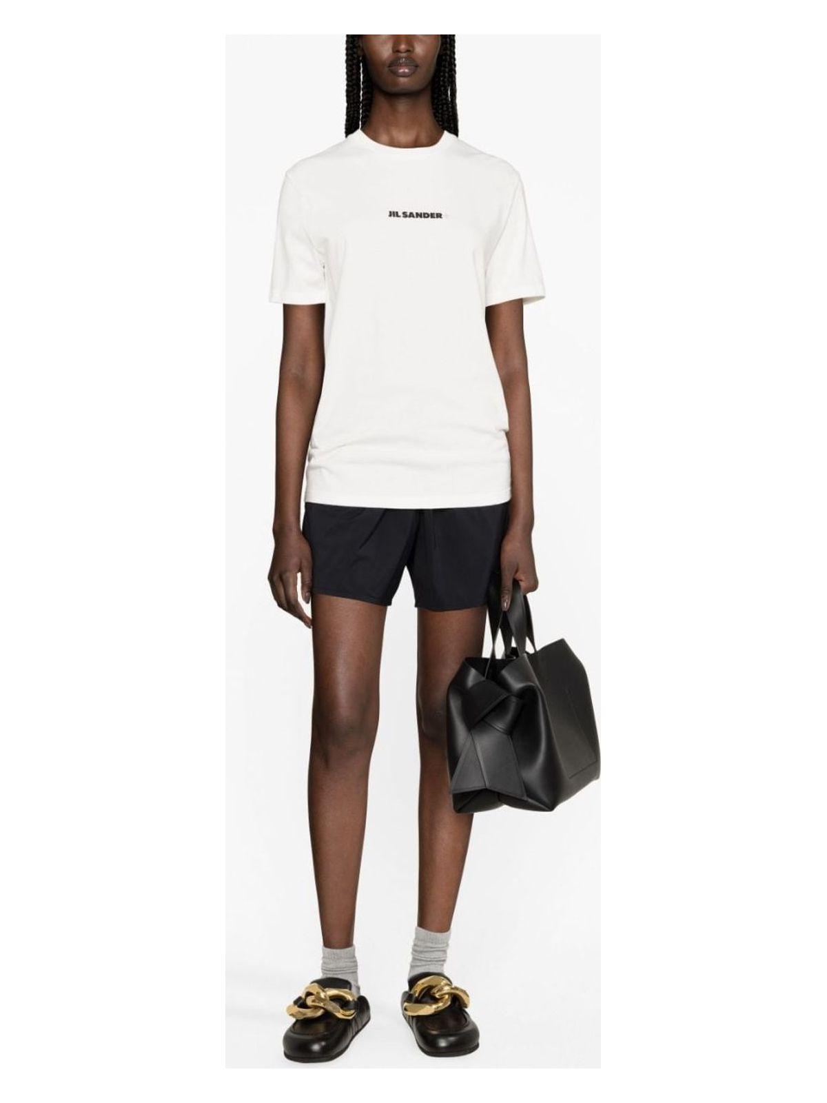 Jil Sander Women's Logo Cotton T-Shirt in White