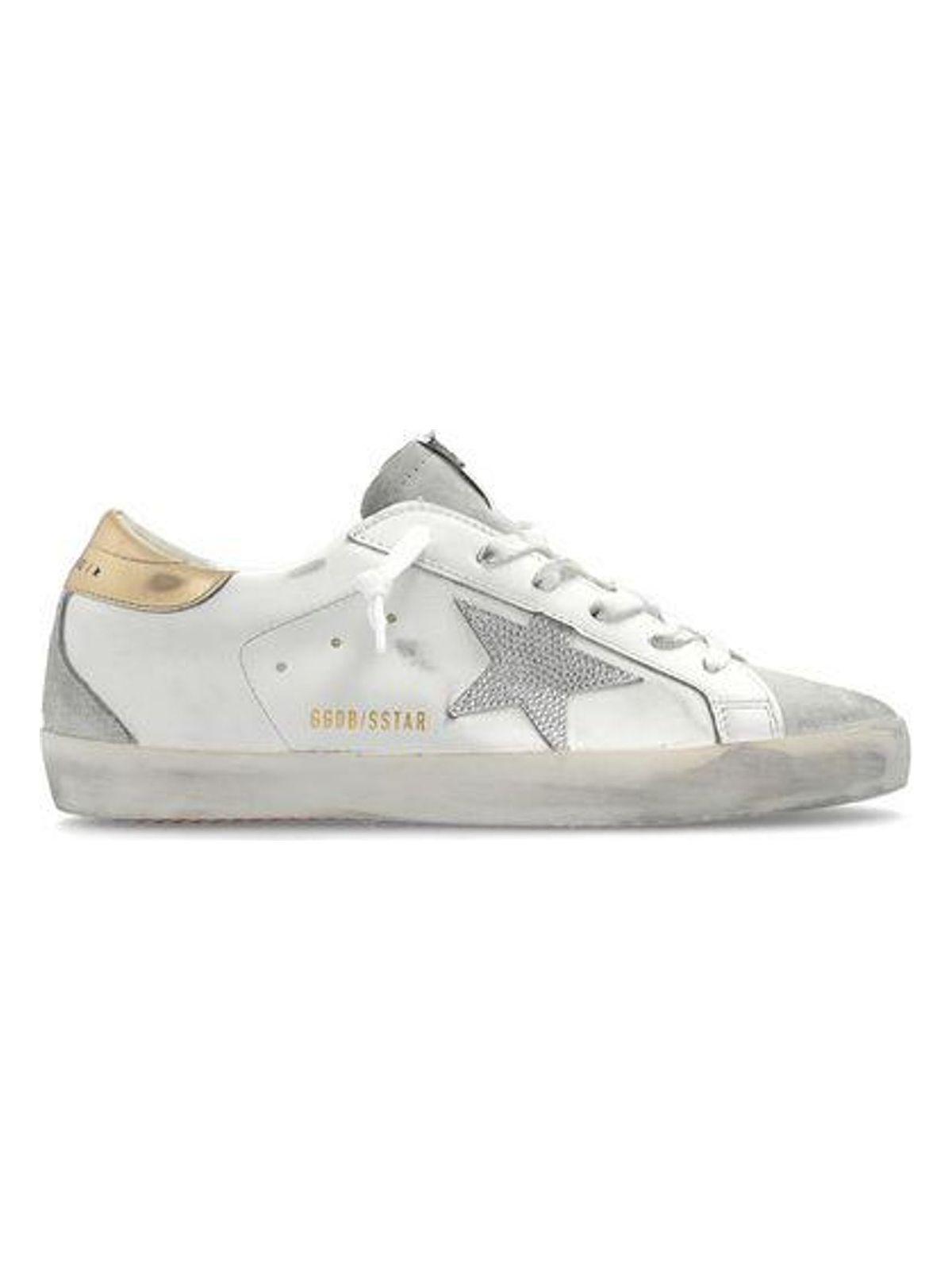 Golden Goose Women's Super-Star Sneaker in White/Ice/Crystal