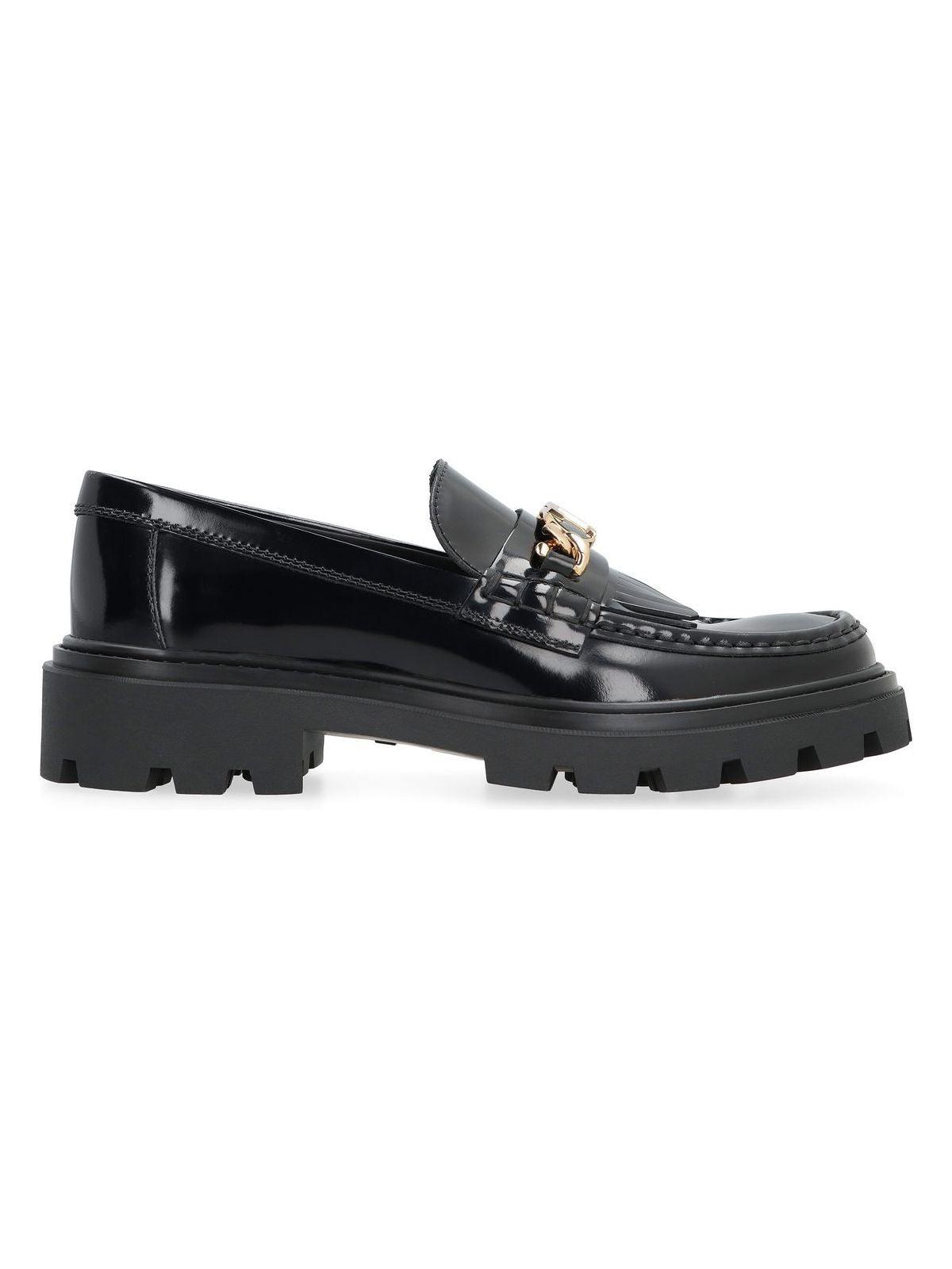 Tod's Women's Leather Loafers in Black