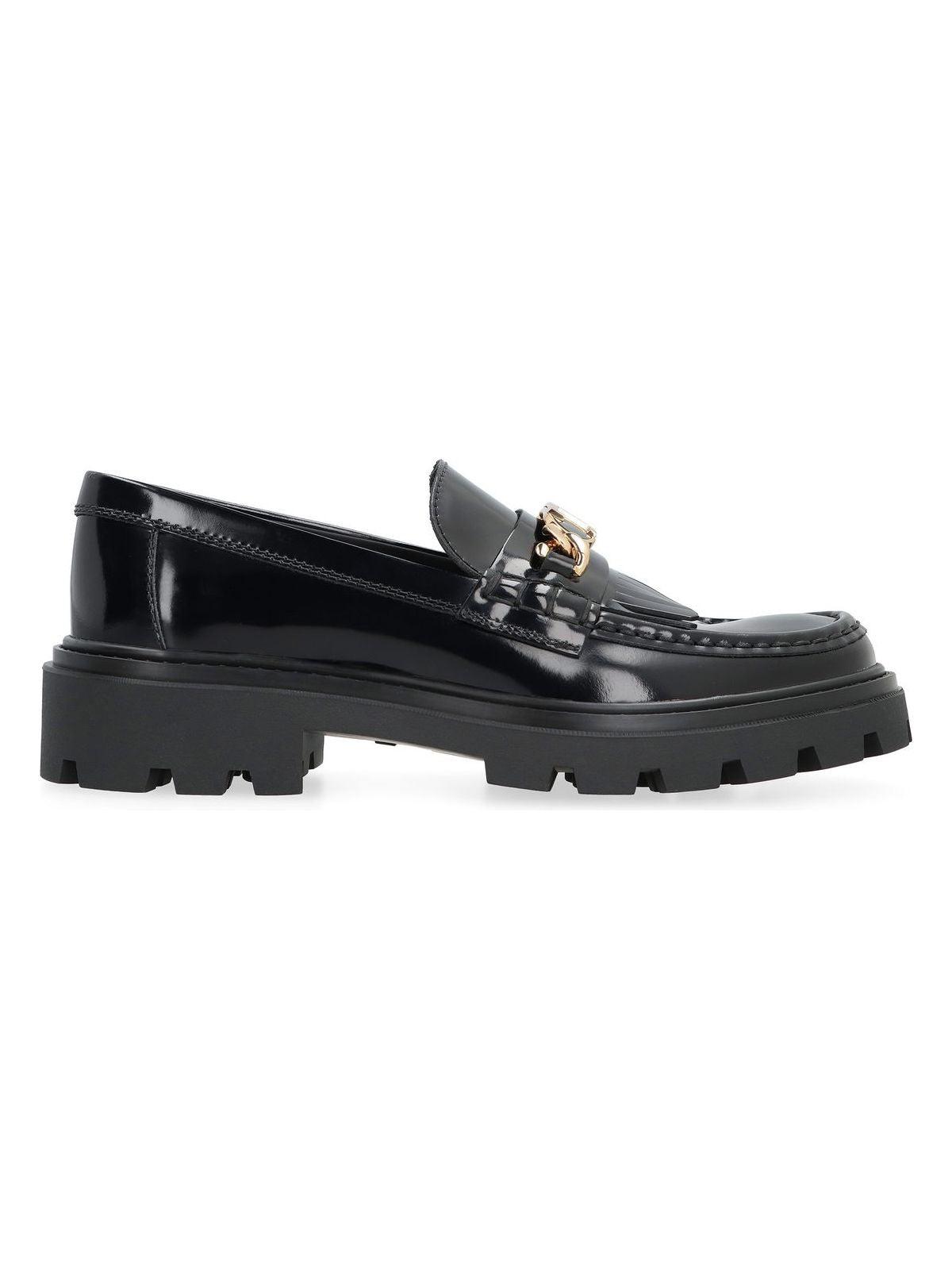 Tod's Women's Leather Loafers in Black