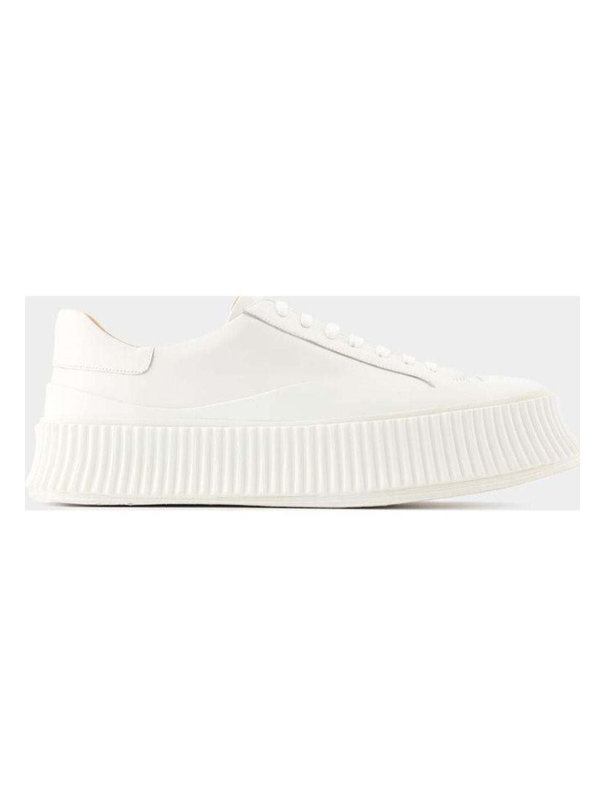 Jil Sander White Leather Sneakers
