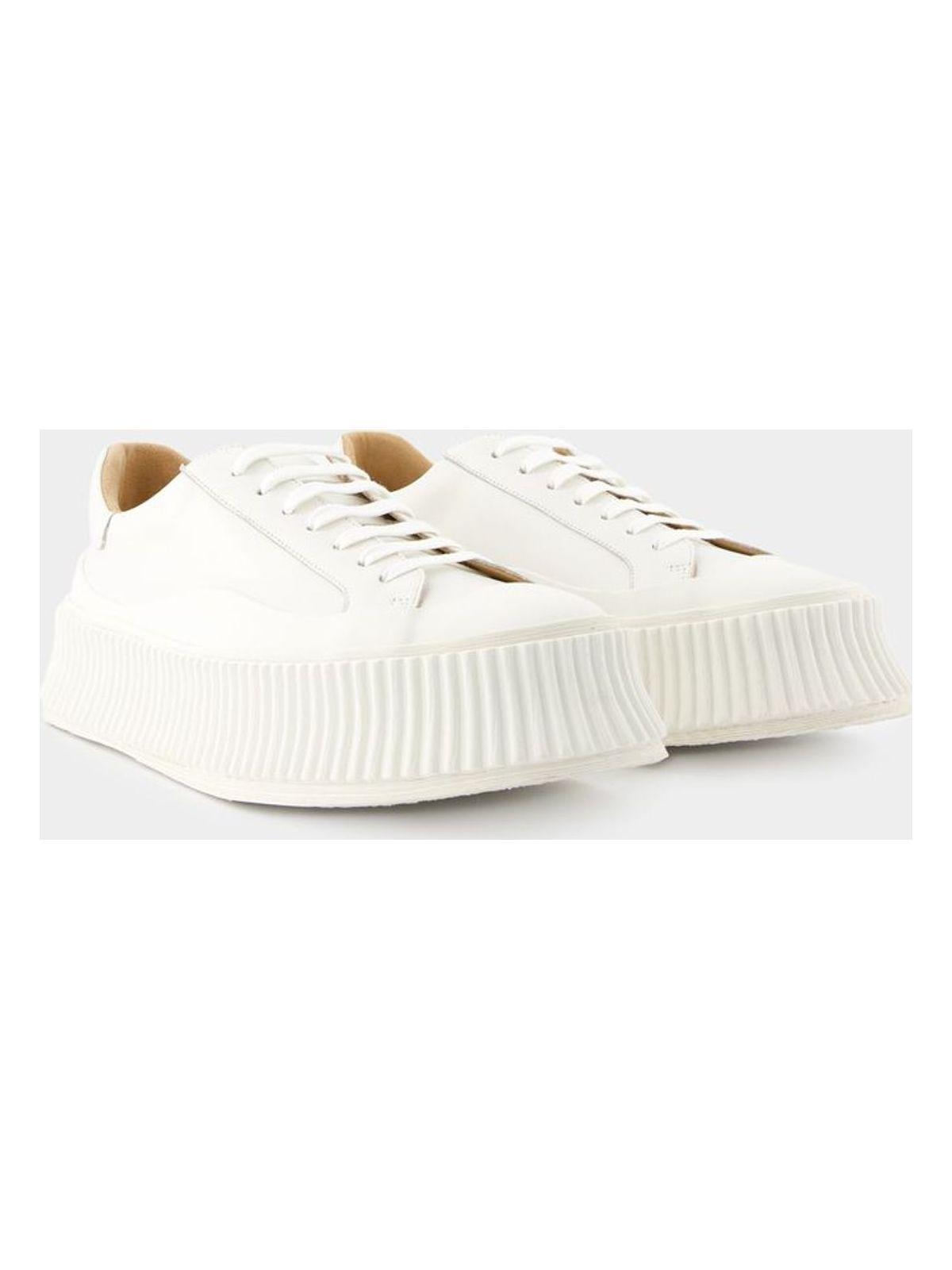 Jil Sander White Leather Sneakers