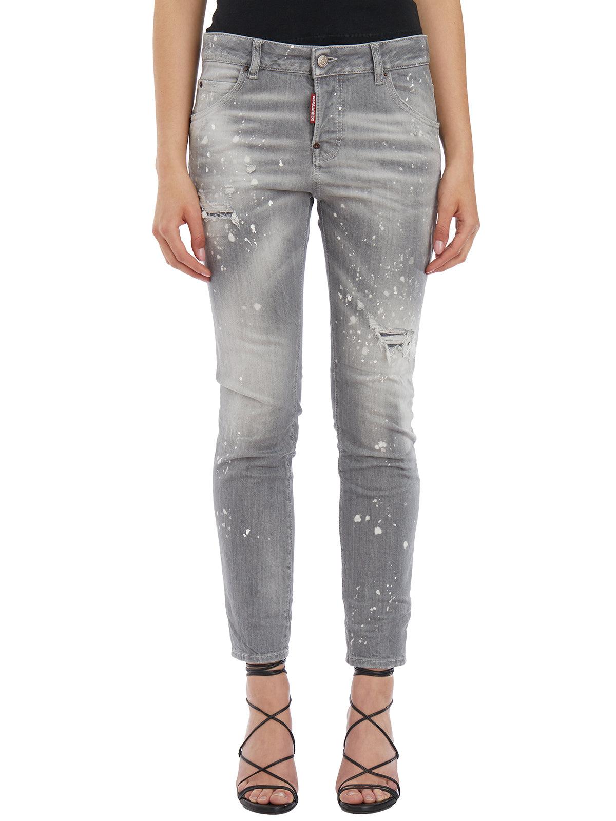 Dsquared2 Jeans In Denim Cool Girl in Grey