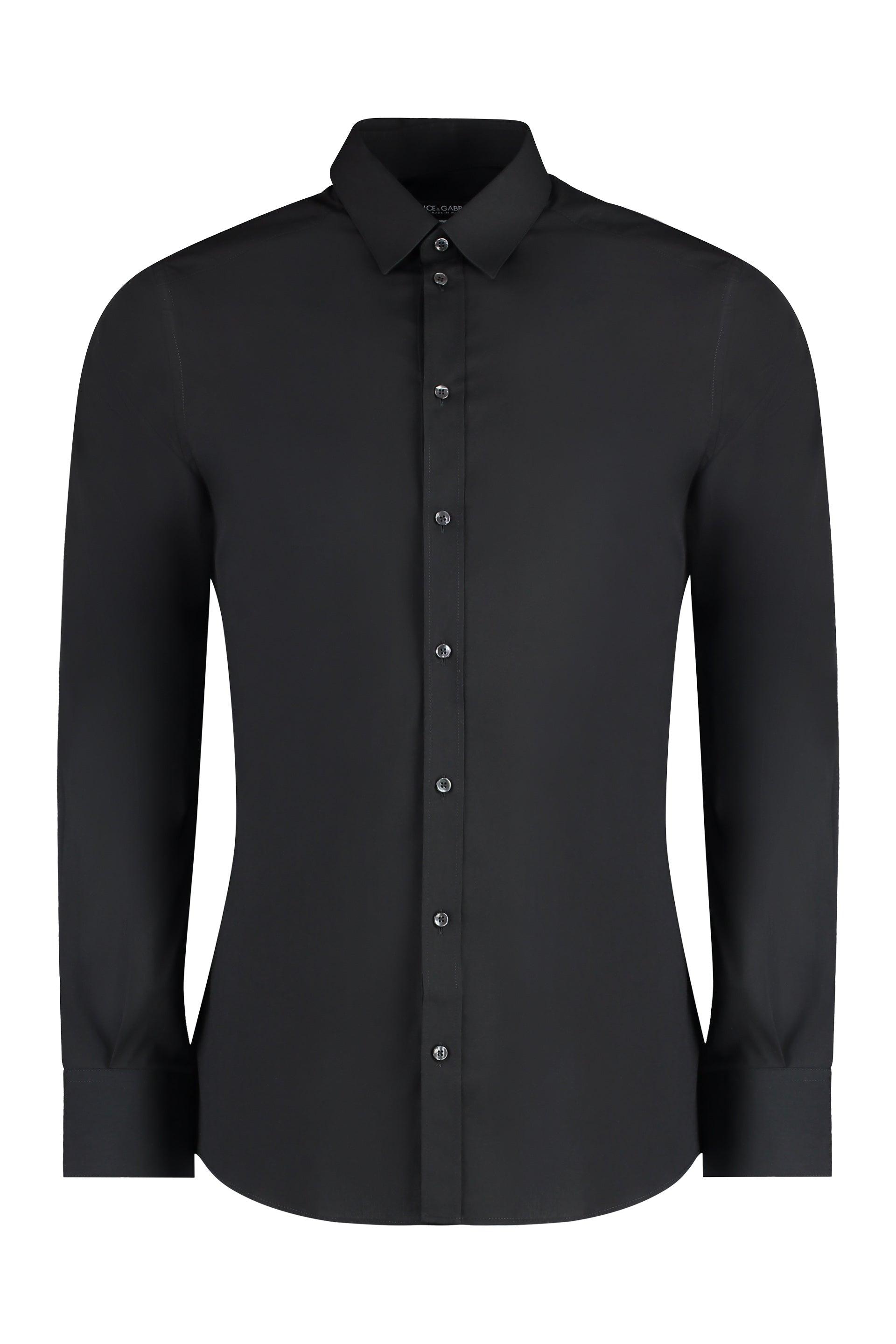 Dolce & Gabbana Men's Cotton Shirt in Black