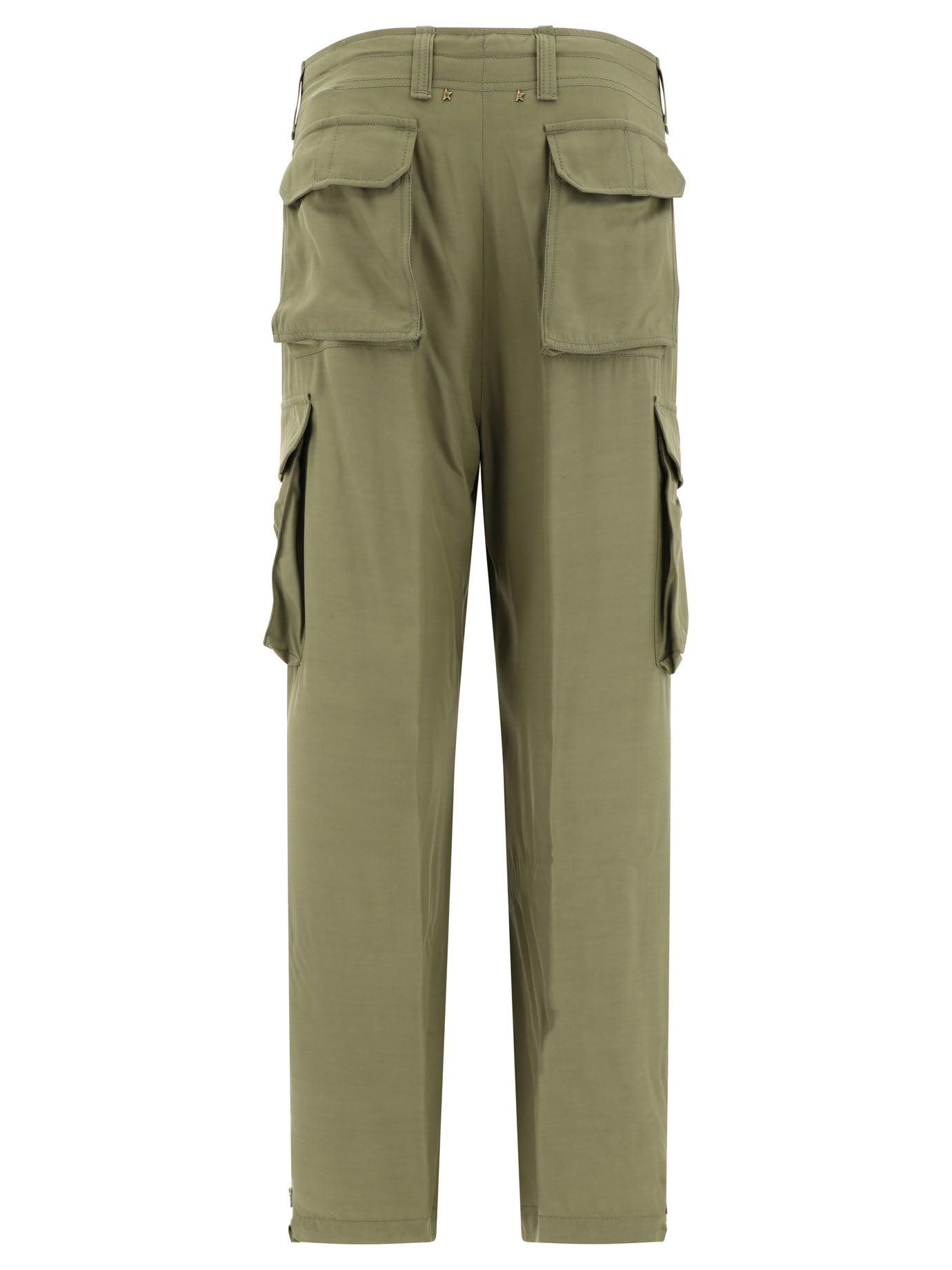 Golden Goose Women's Cargo Trousers in Green
