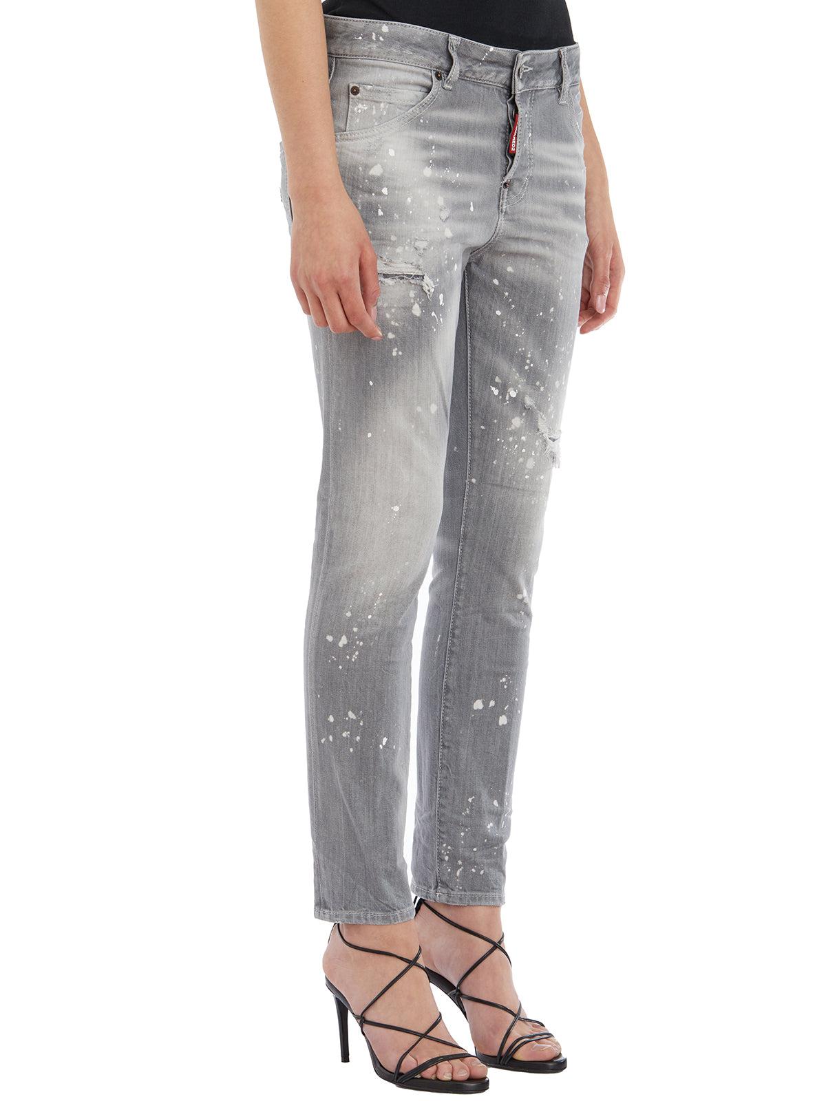 Dsquared2 Jeans In Denim Cool Girl in Grey