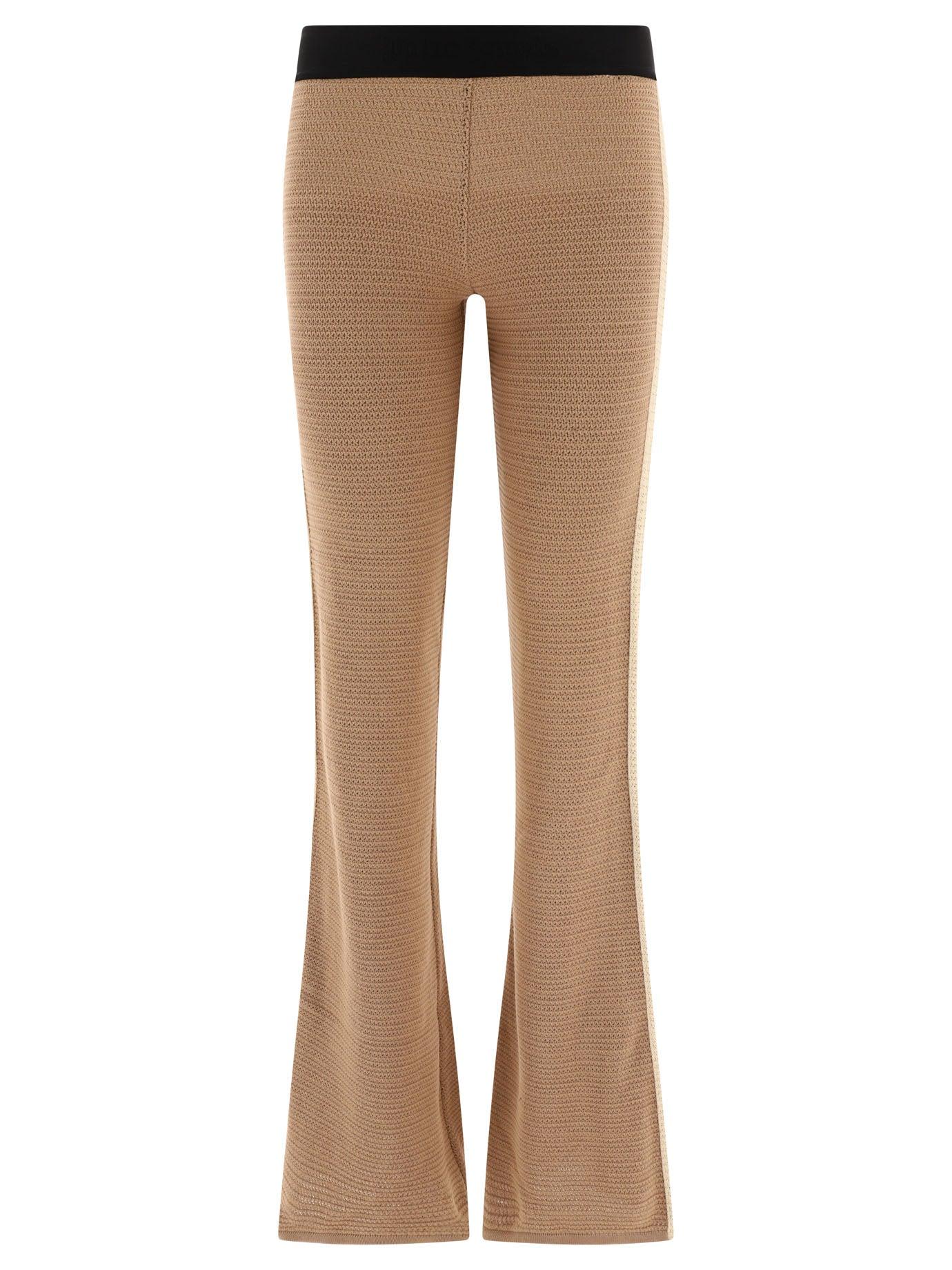 Palm Angels Women's Logo Tape Knitted Trousers