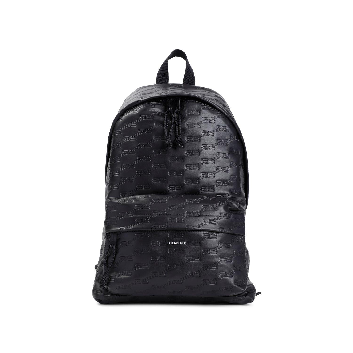 Balenciaga Men's Signature M Backpack in Black