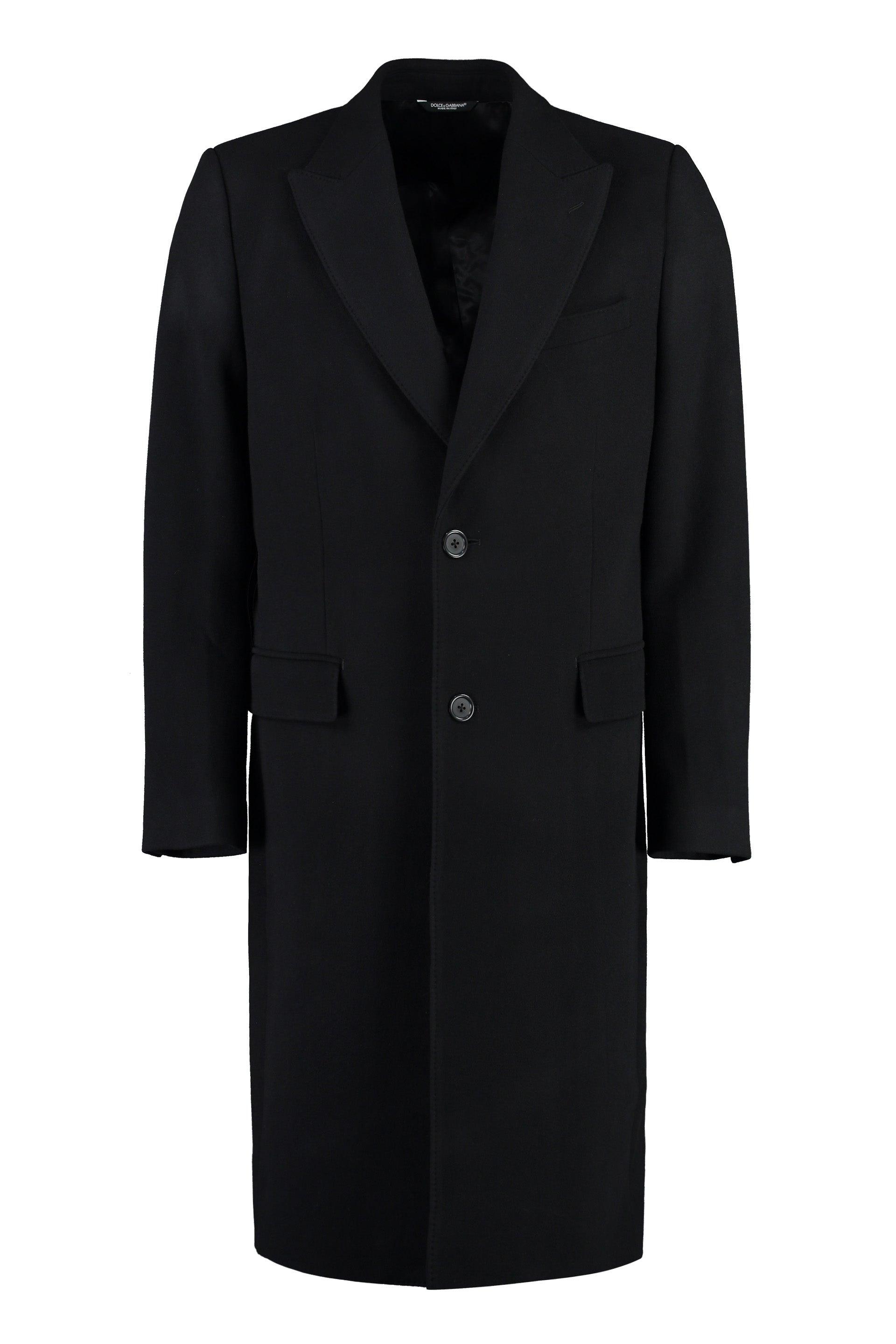 Dolce & Gabbana Single-breasted Wool Coat