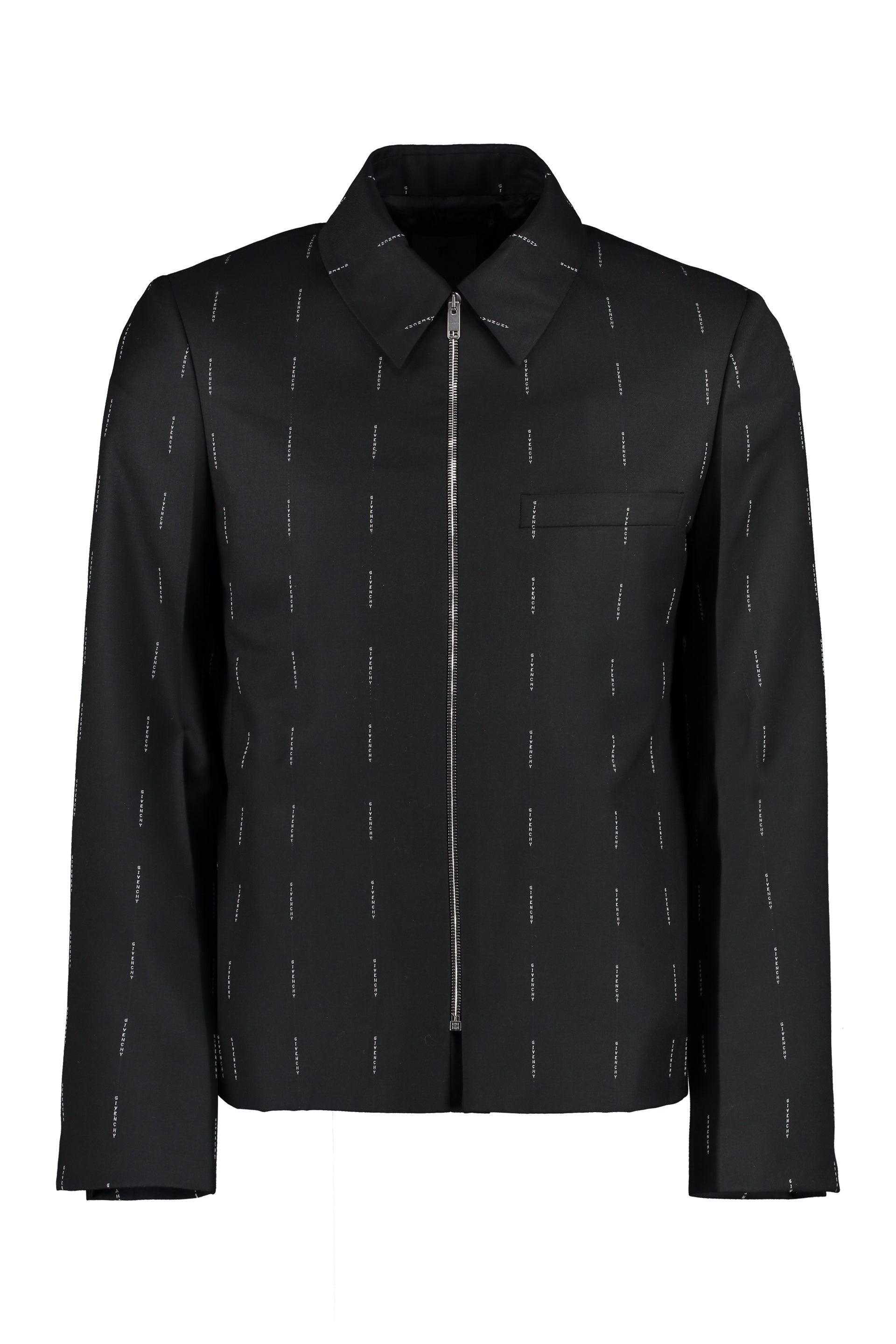 Givenchy Men's Wool Zipped Jacket in Black