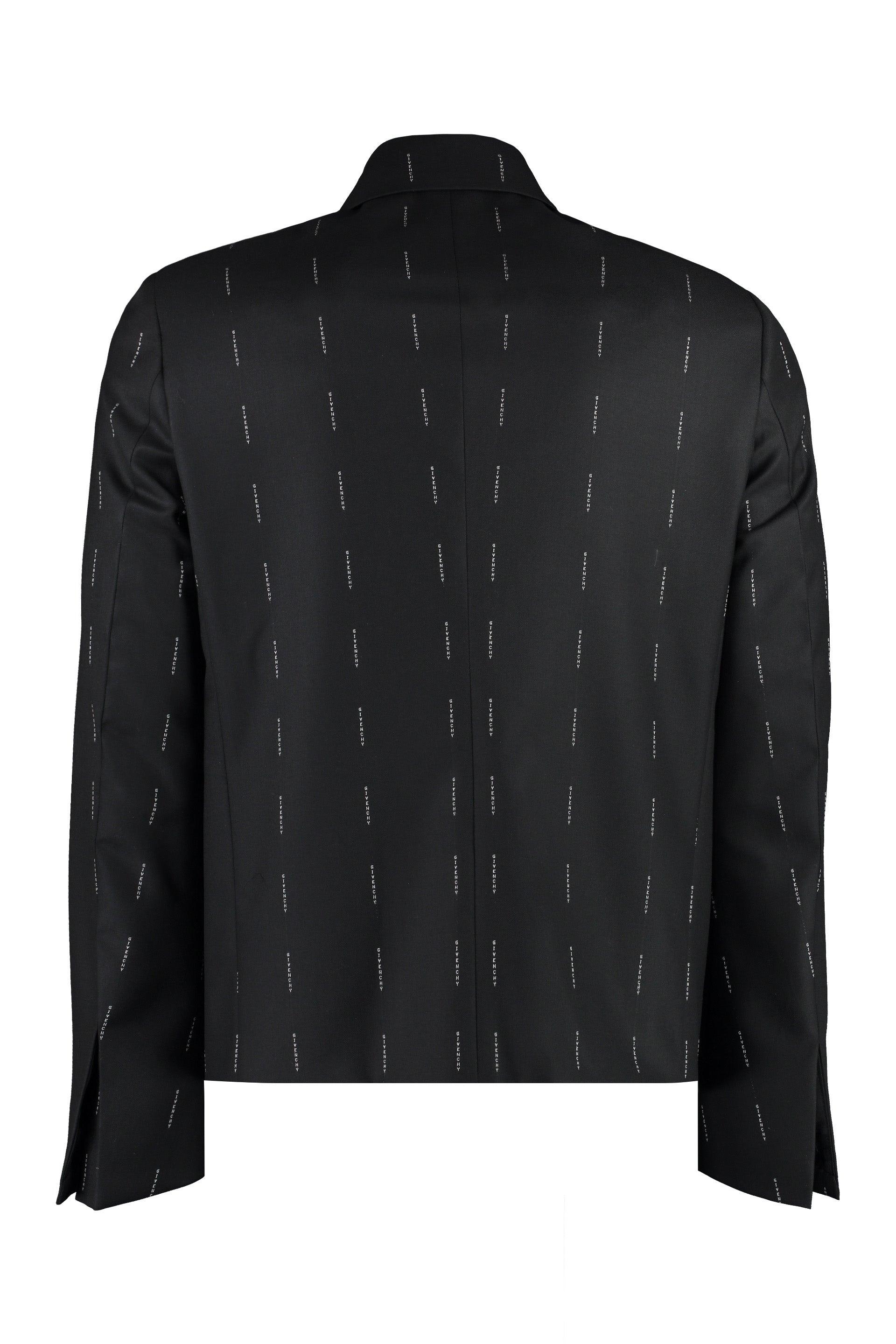 Givenchy Men's Wool Zipped Jacket in Black