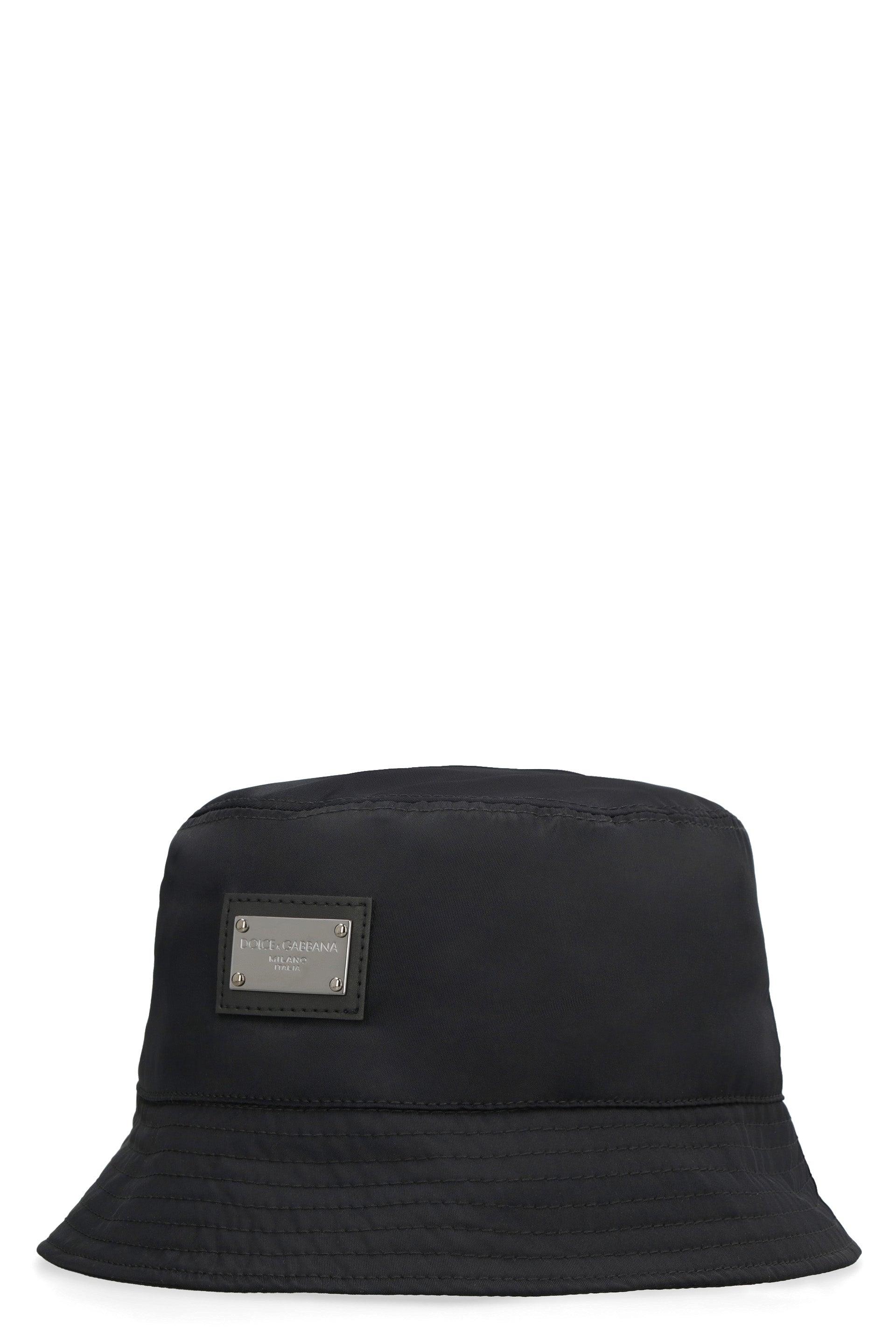 Dolce & Gabbana Bucket Hat With Logo Plaque