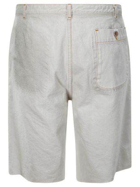 Maison Margiela Chalk Denim Bermuda Shorts