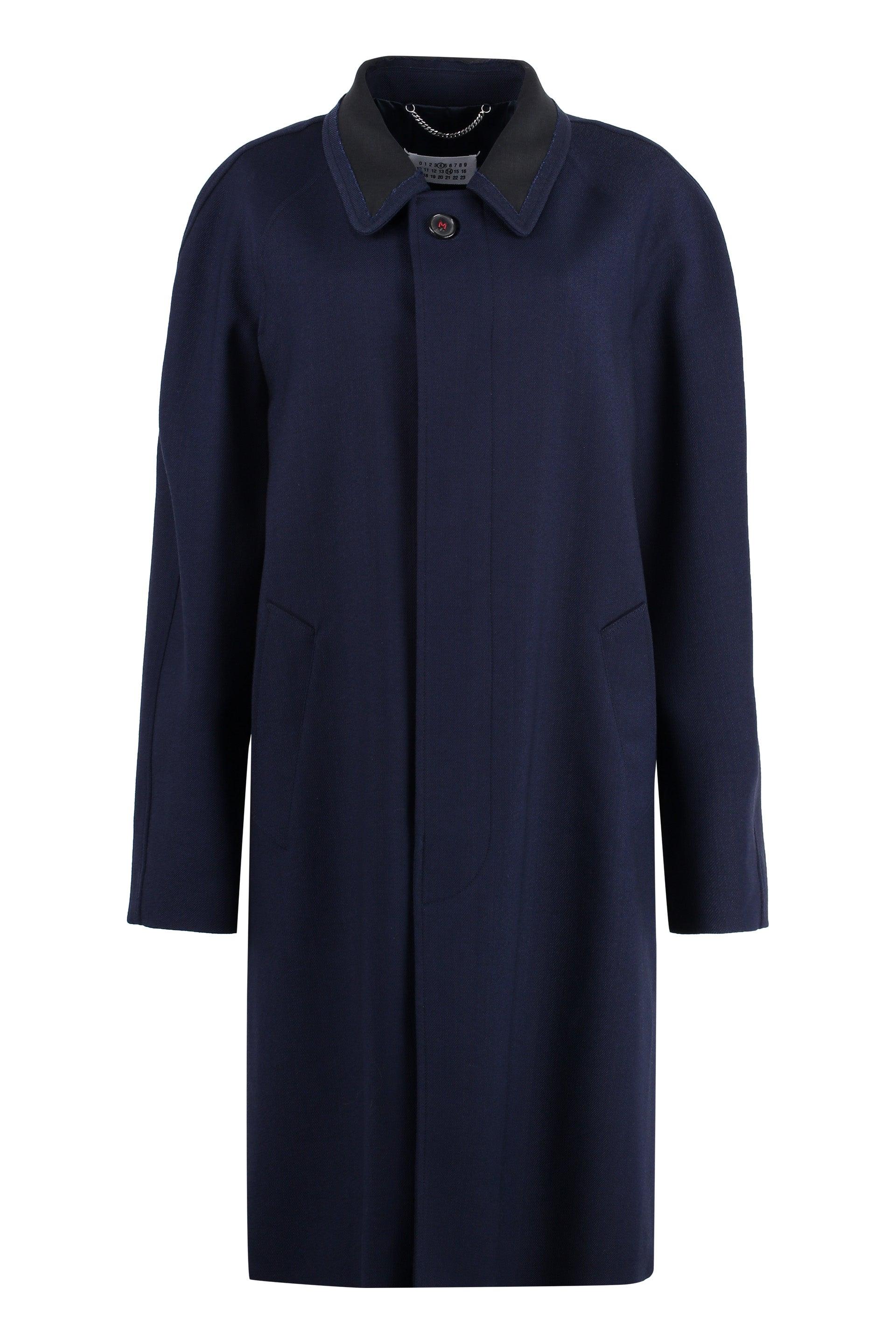 Maison Margiela Single-Breasted Wool Coat