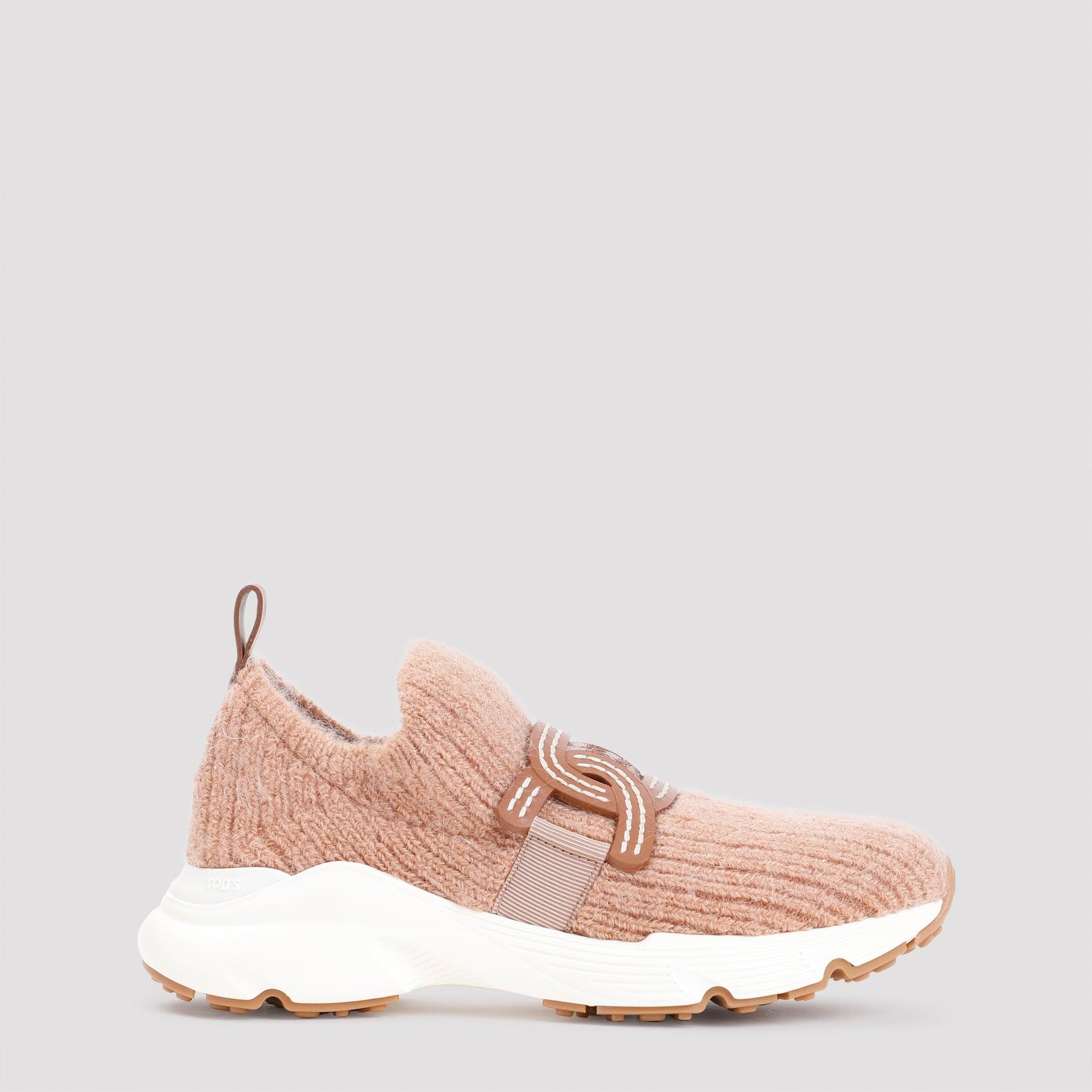 Tod's Women's Knit Sneakers in Nude & Neutrals